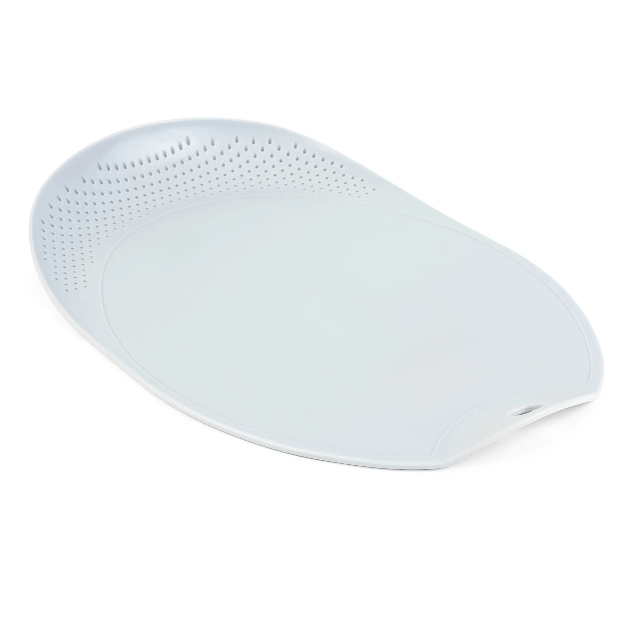 Visso šviesiai pilka pjaustymo lentelė su nusausintuvu