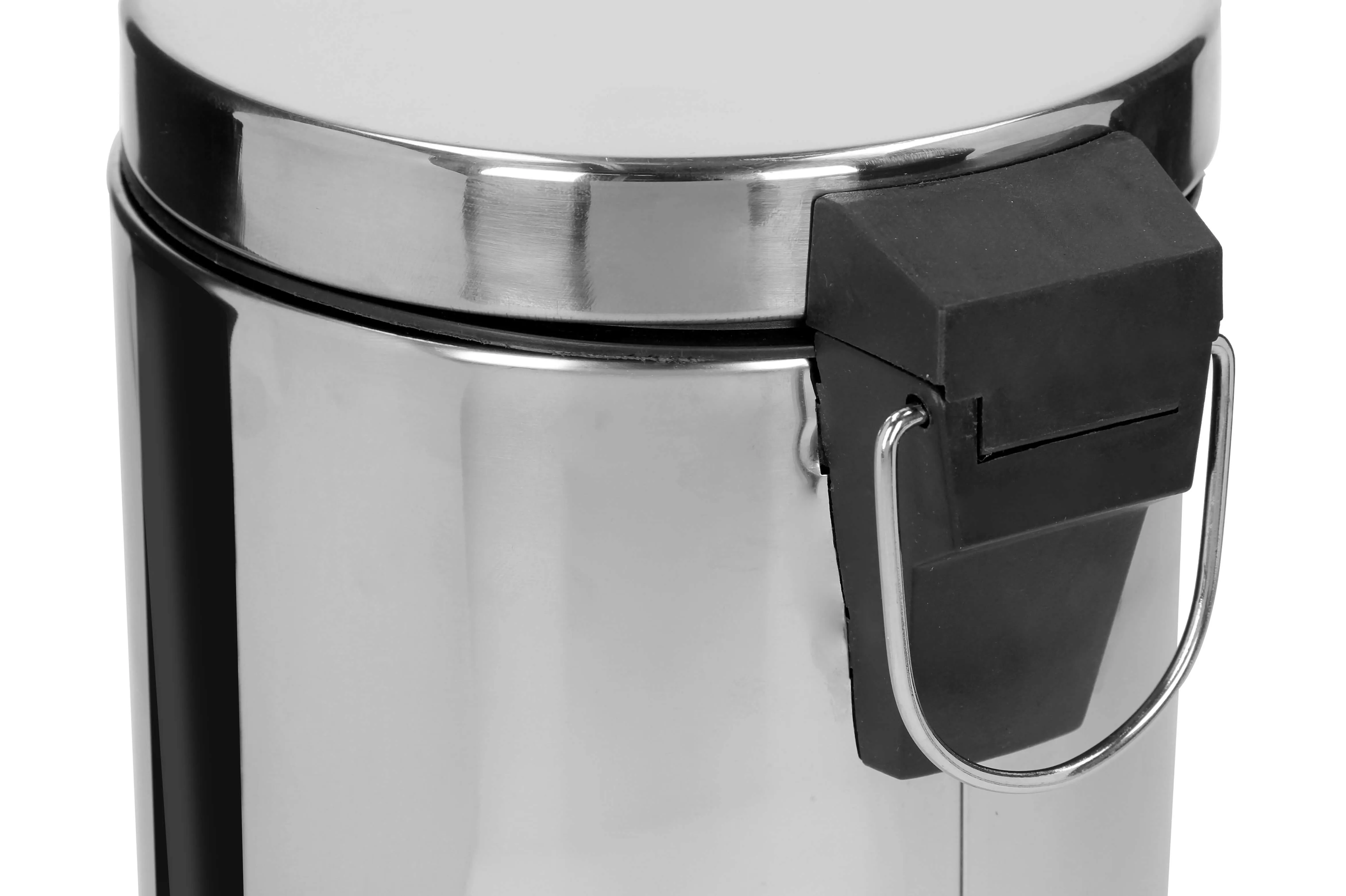 Plieninė šiukšliadėžė su pedalo atidarymu, 5 l