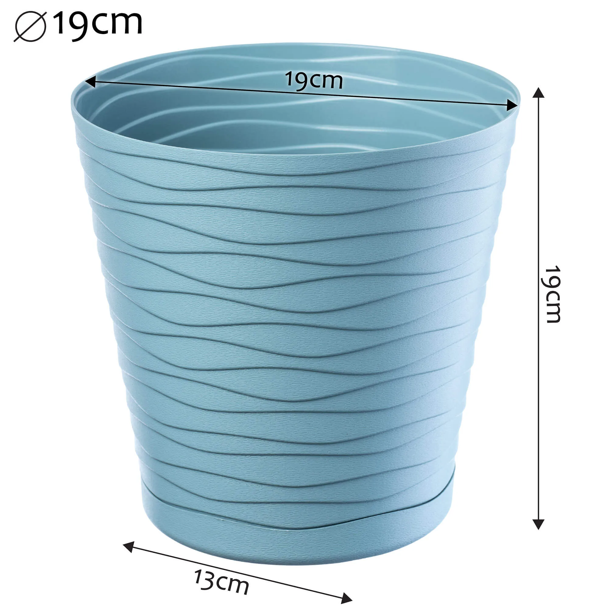 Greve vazonas su lėkštute 19 cm