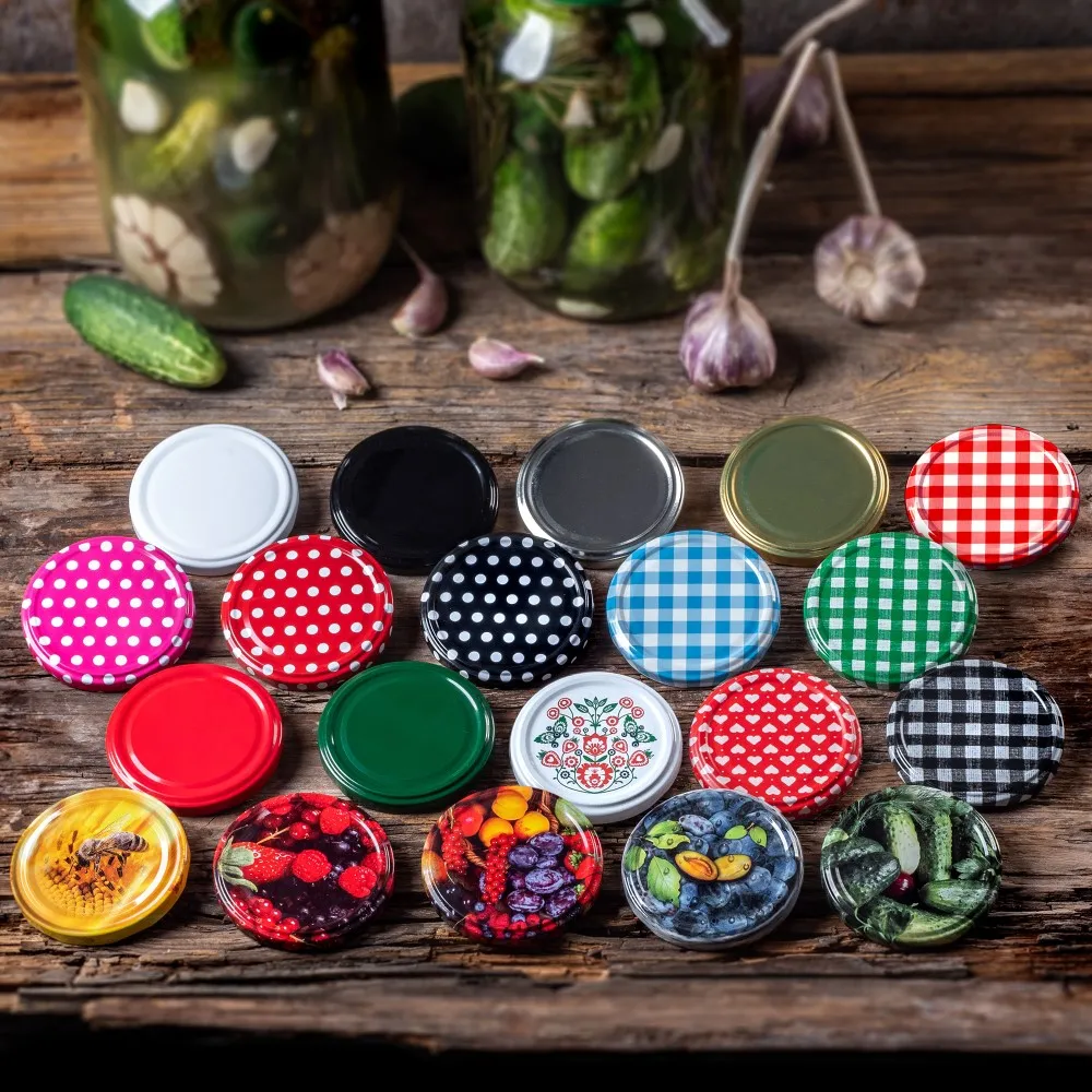 Avila konservavimo stiklainiai 350 ml, 10 vnt., 82 mm + auksiniai dangteliai