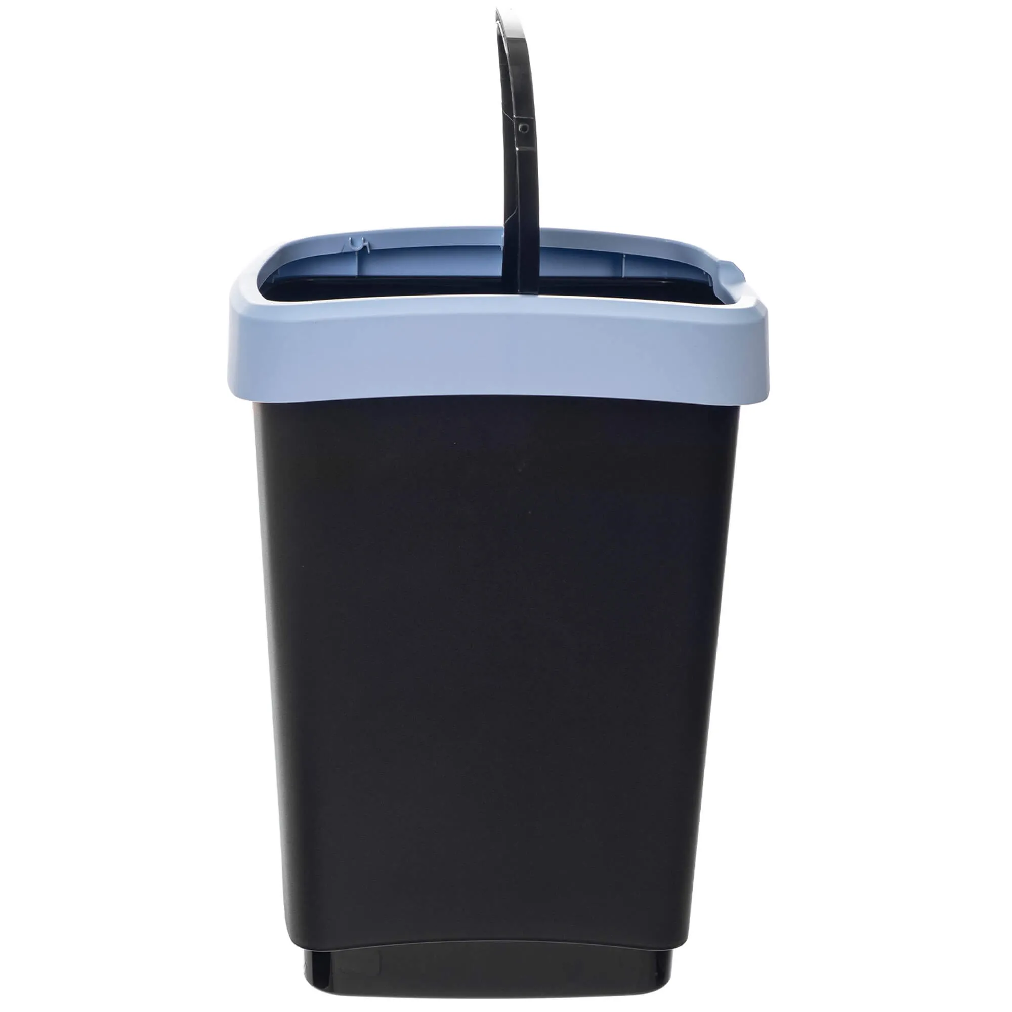 Morin 25 l šiukšliadėžė su besisukančiu dangčiu, juodos ir mėlynos spalvos