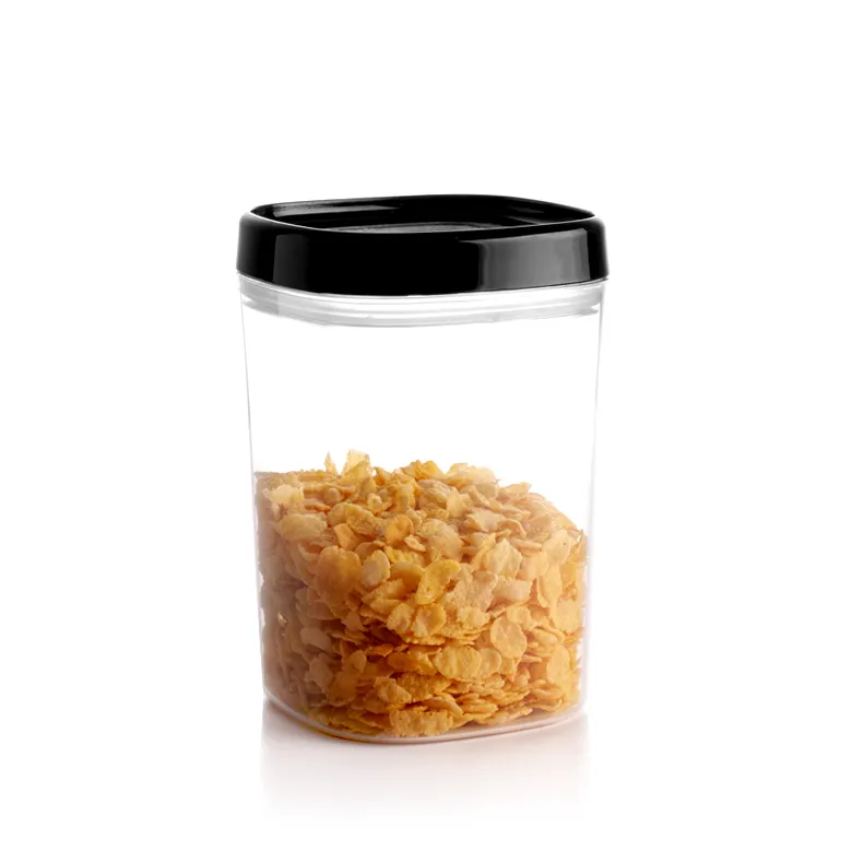 Duna 1 l kvadratinis indas, juodas