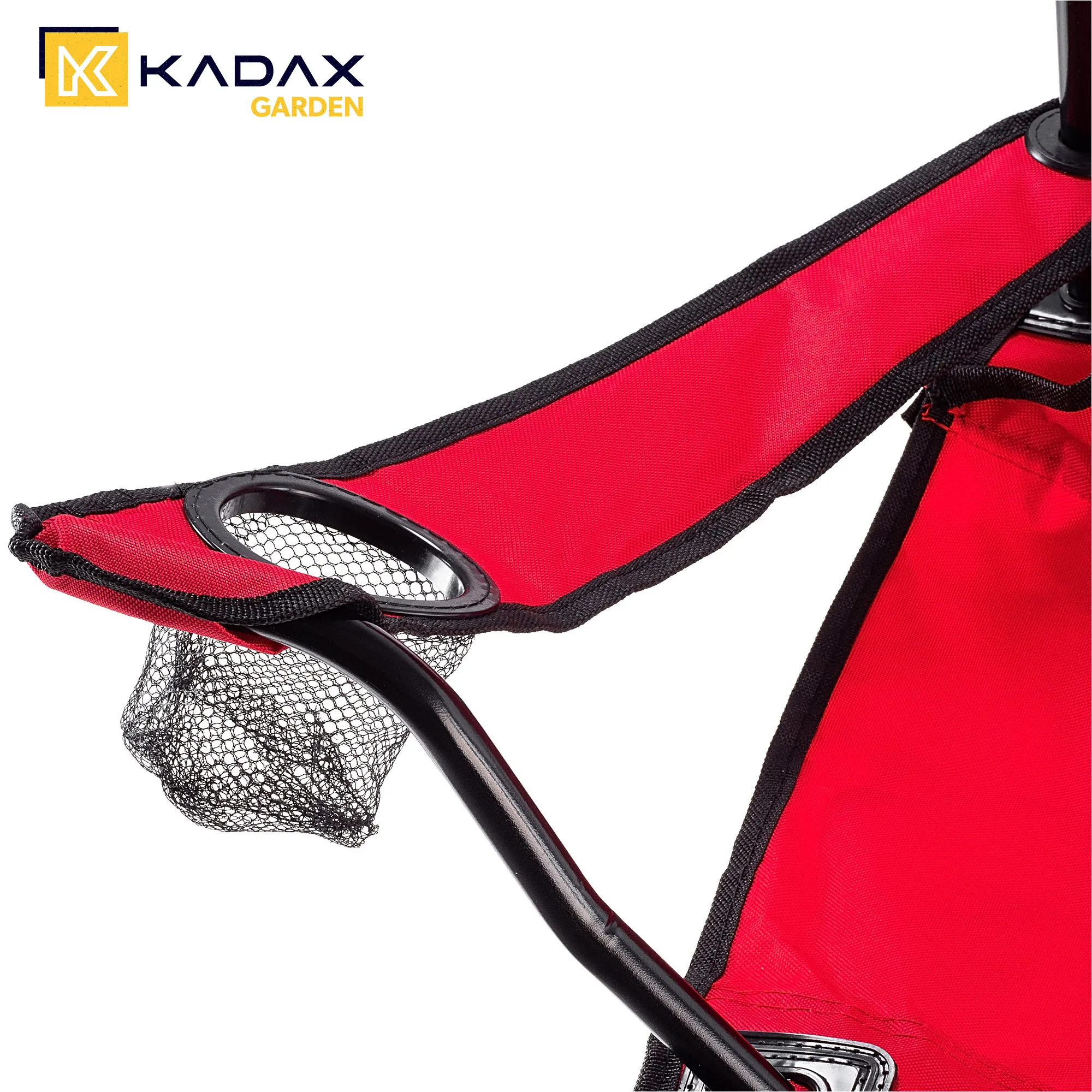 Sulankstoma žvejybinė kėdė 82 x 79 cm, raudona