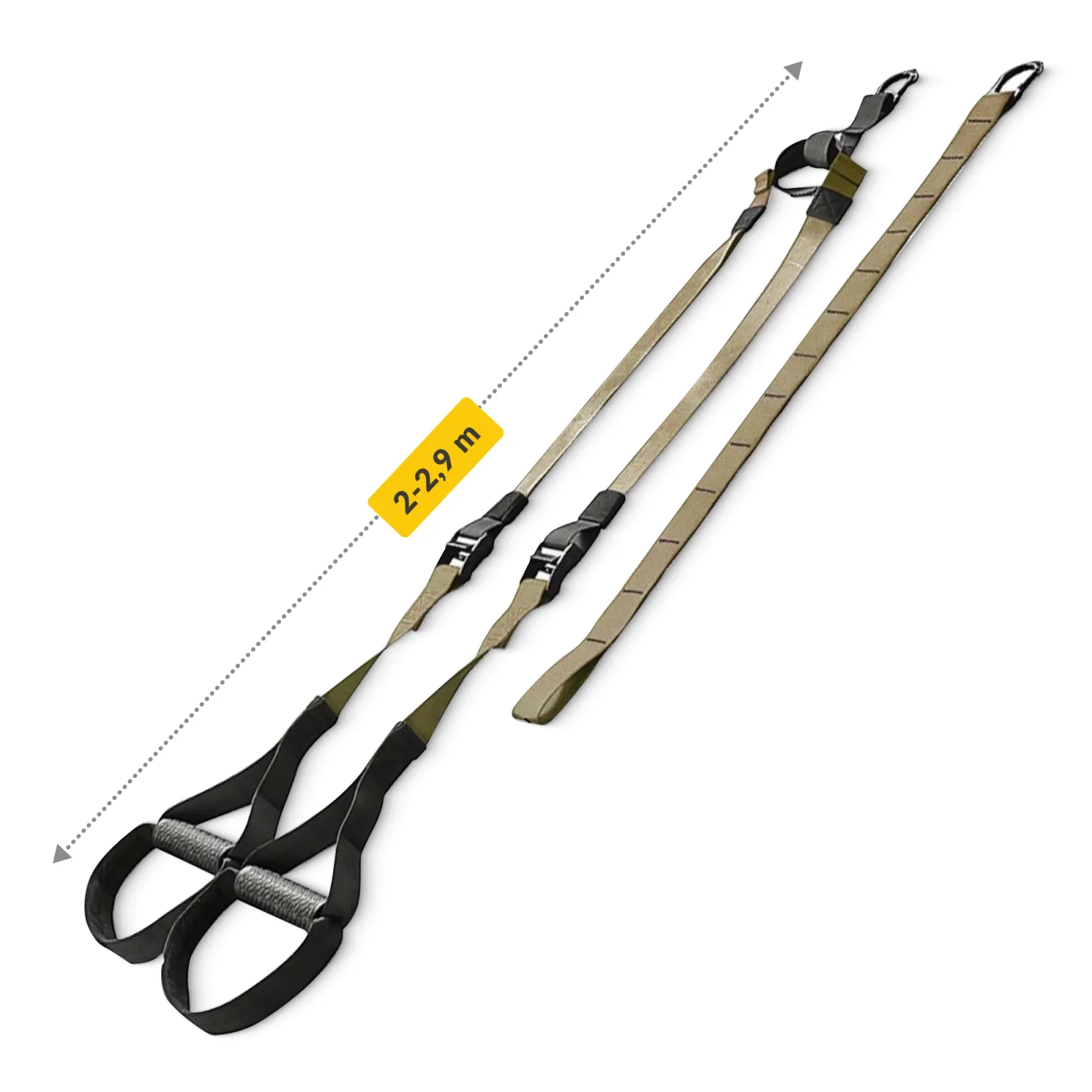 TRX chaki spalvos mankštos juostos