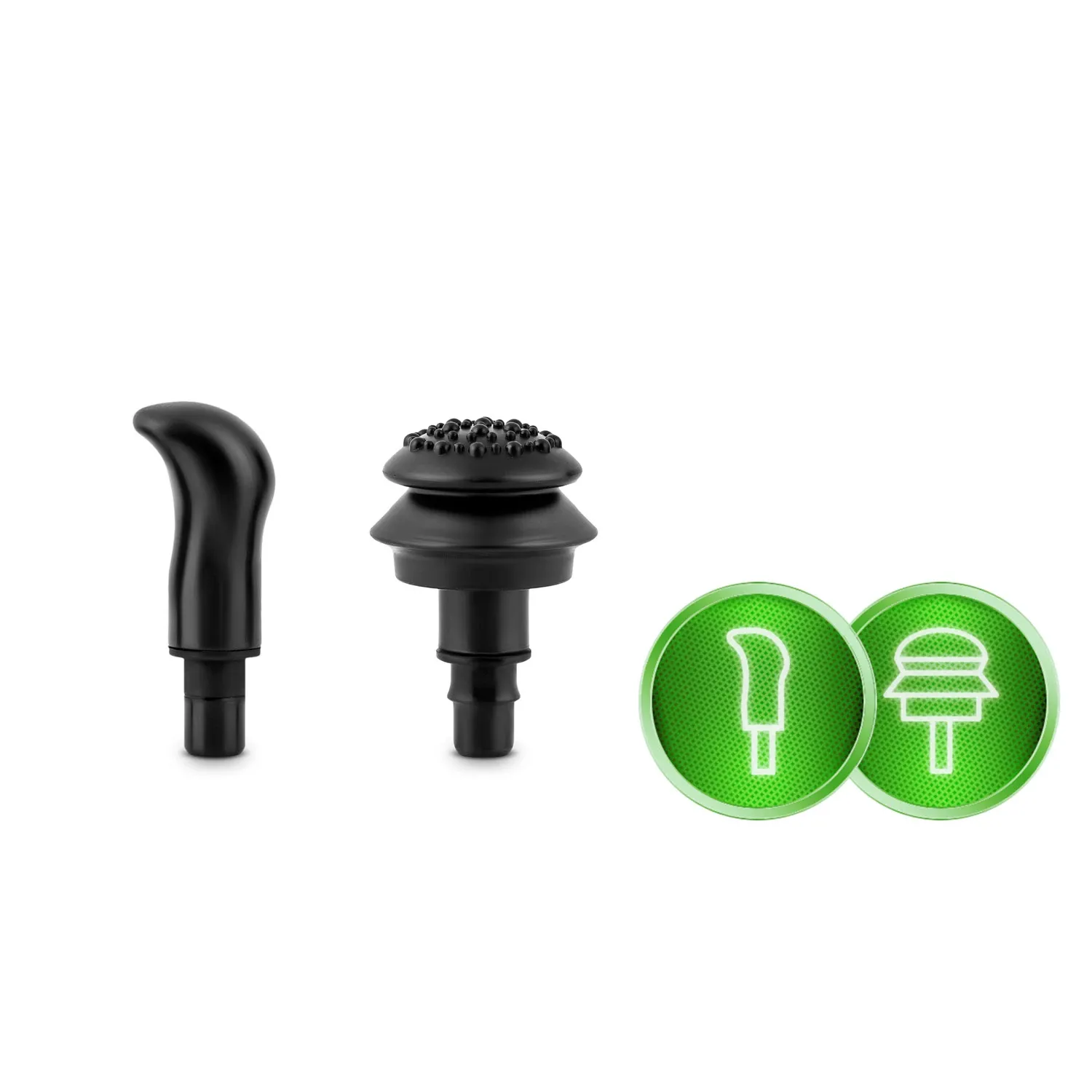 Kūno masažo pistoletas NS-500 Neo-sport, juodas, 8 antgaliai - nuotrauka 1