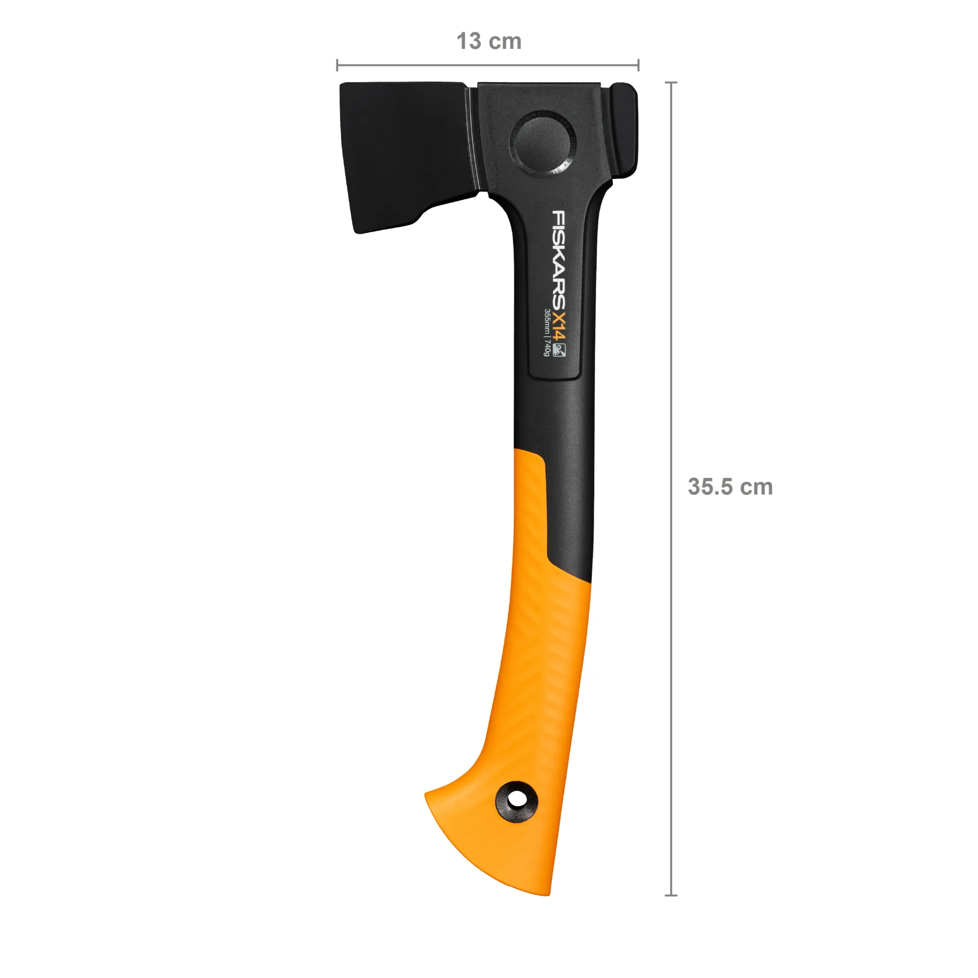 Fiskars 1069102 X serijos X14 universalus kirvis, XS ašmenys