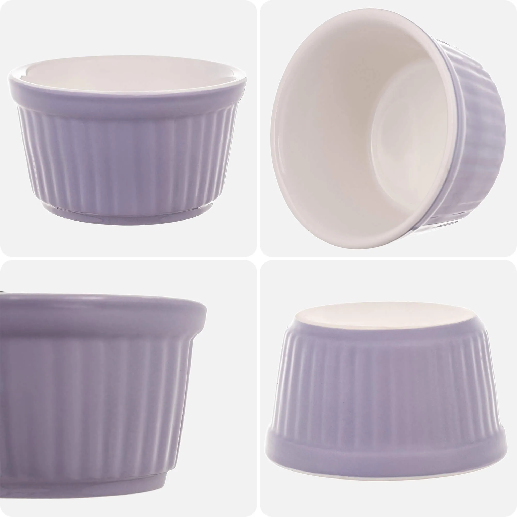 Maes keraminė kepimo forma 9 x 5 cm, violetinė, 1 vnt.