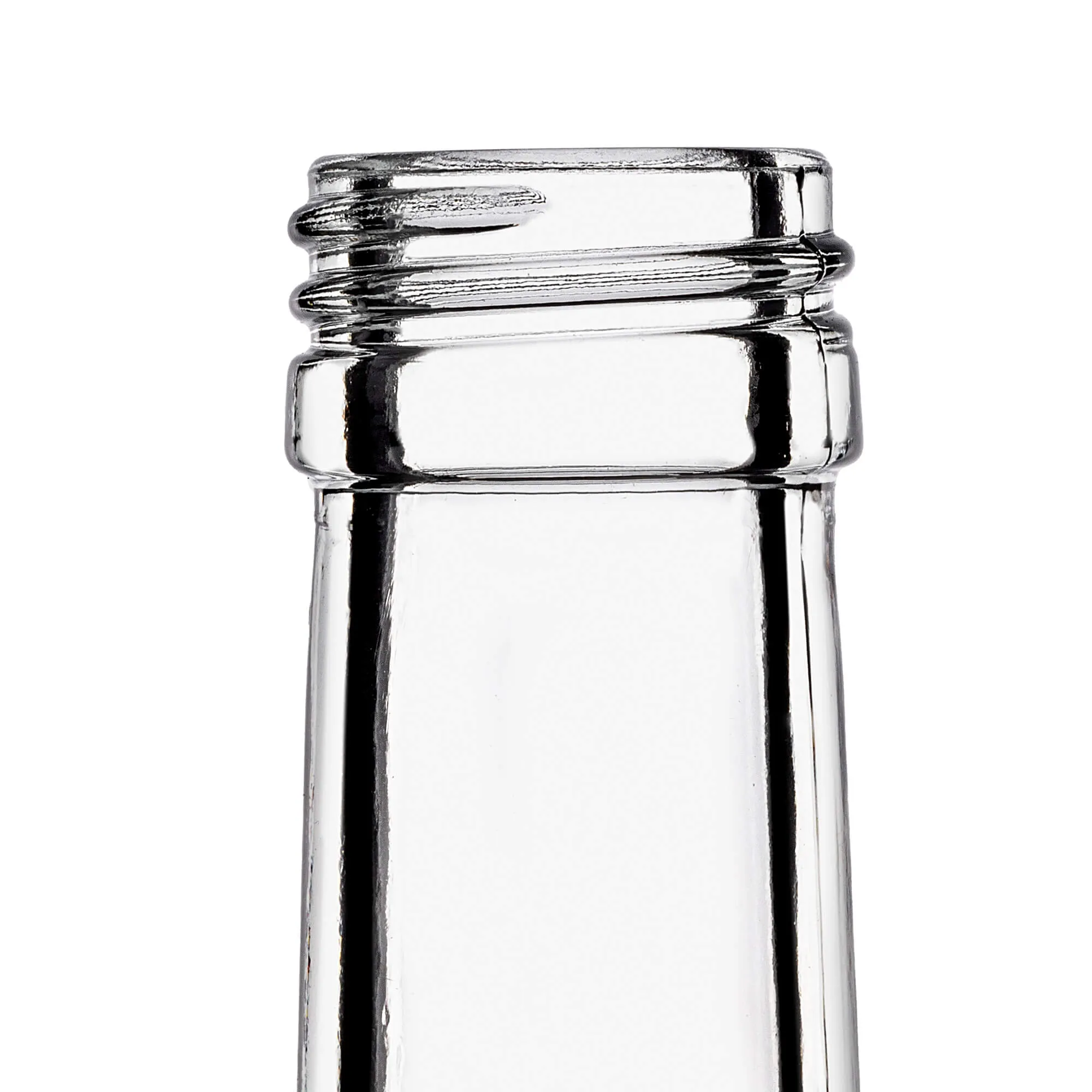 Fala stiklinis tinktūros buteliukas 500 ml su ilgu raudonu dangteliu 1 vnt.