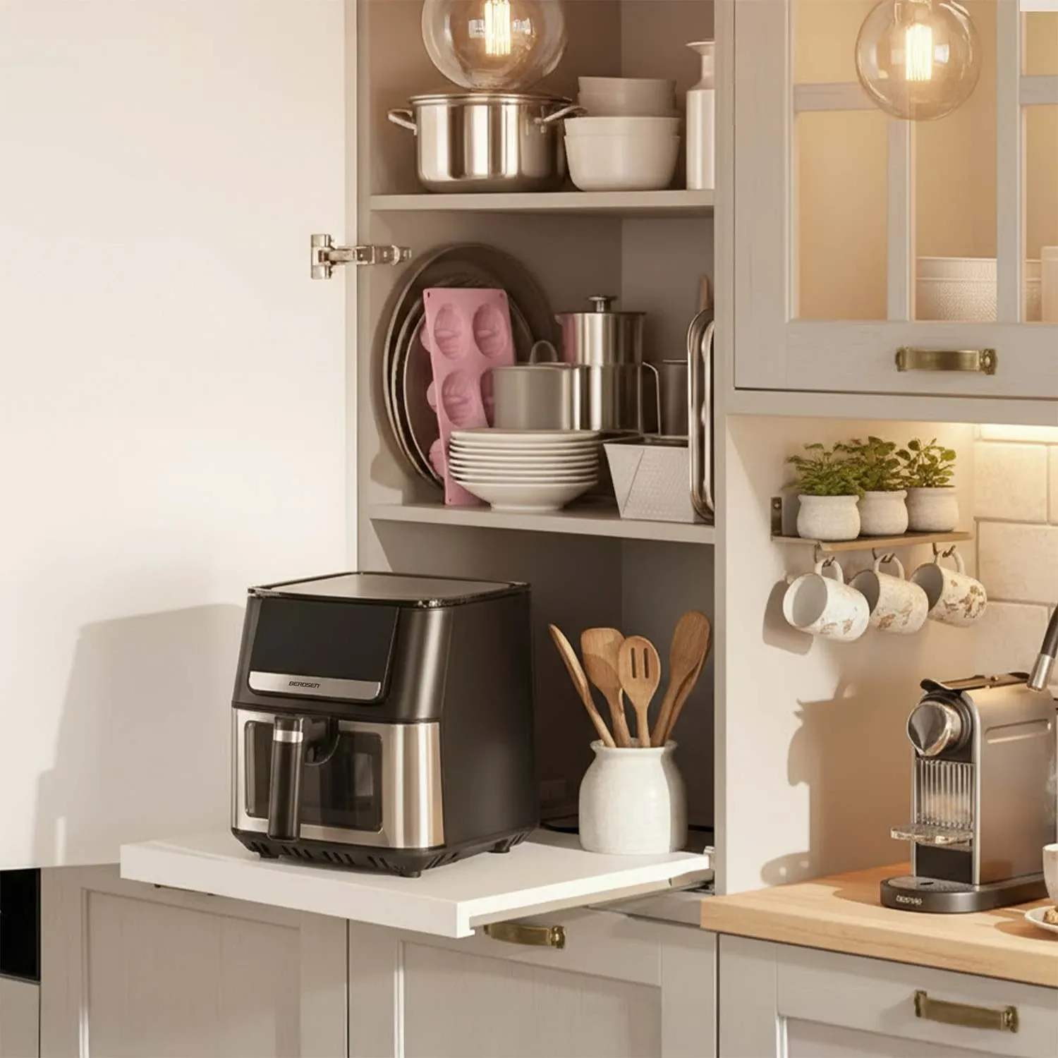 Oro gruzdintuvė 6,5 l Berdsen 1700W BD-655 juoda - nuotrauka 1