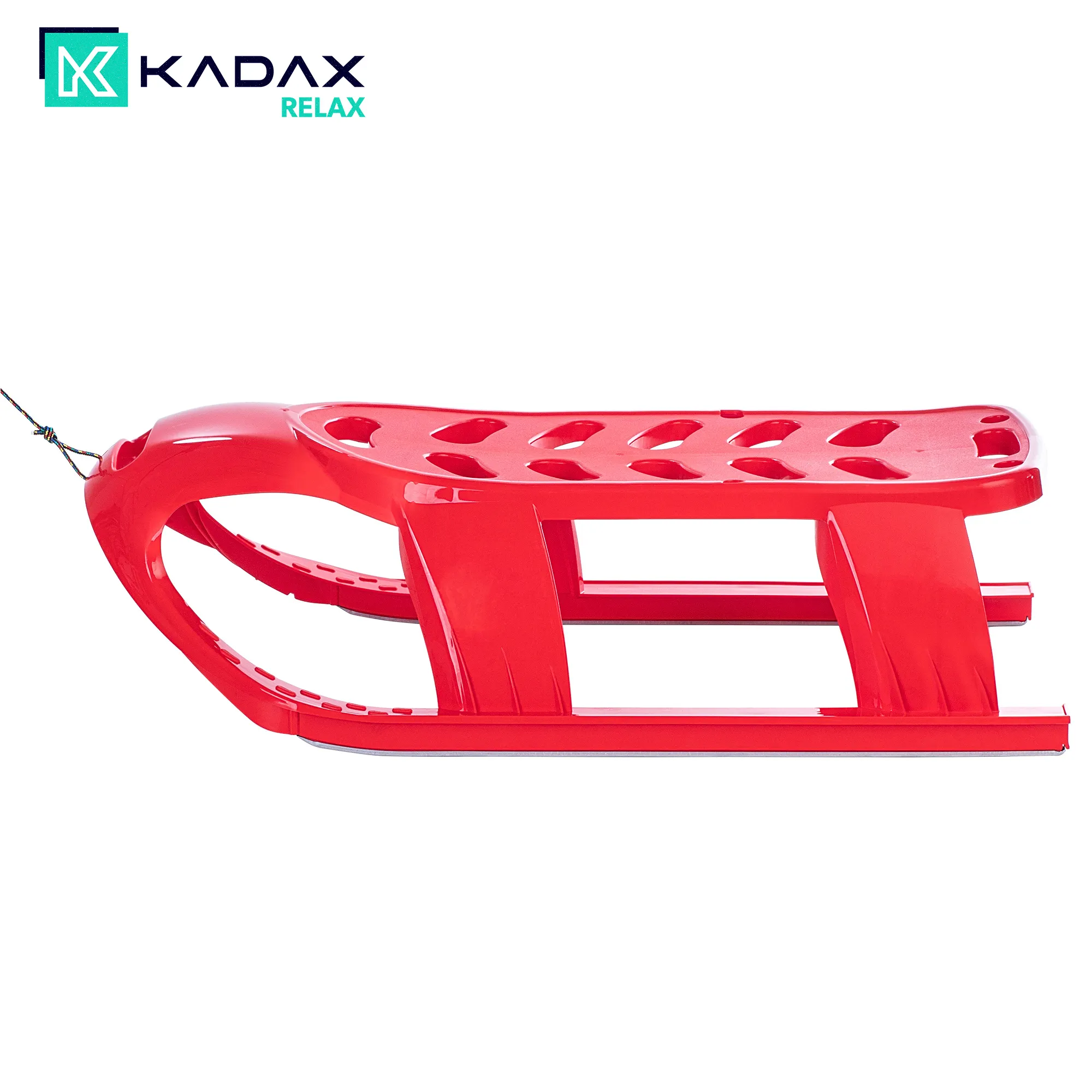 Piera plastikinės rogės vaikams, raudonos