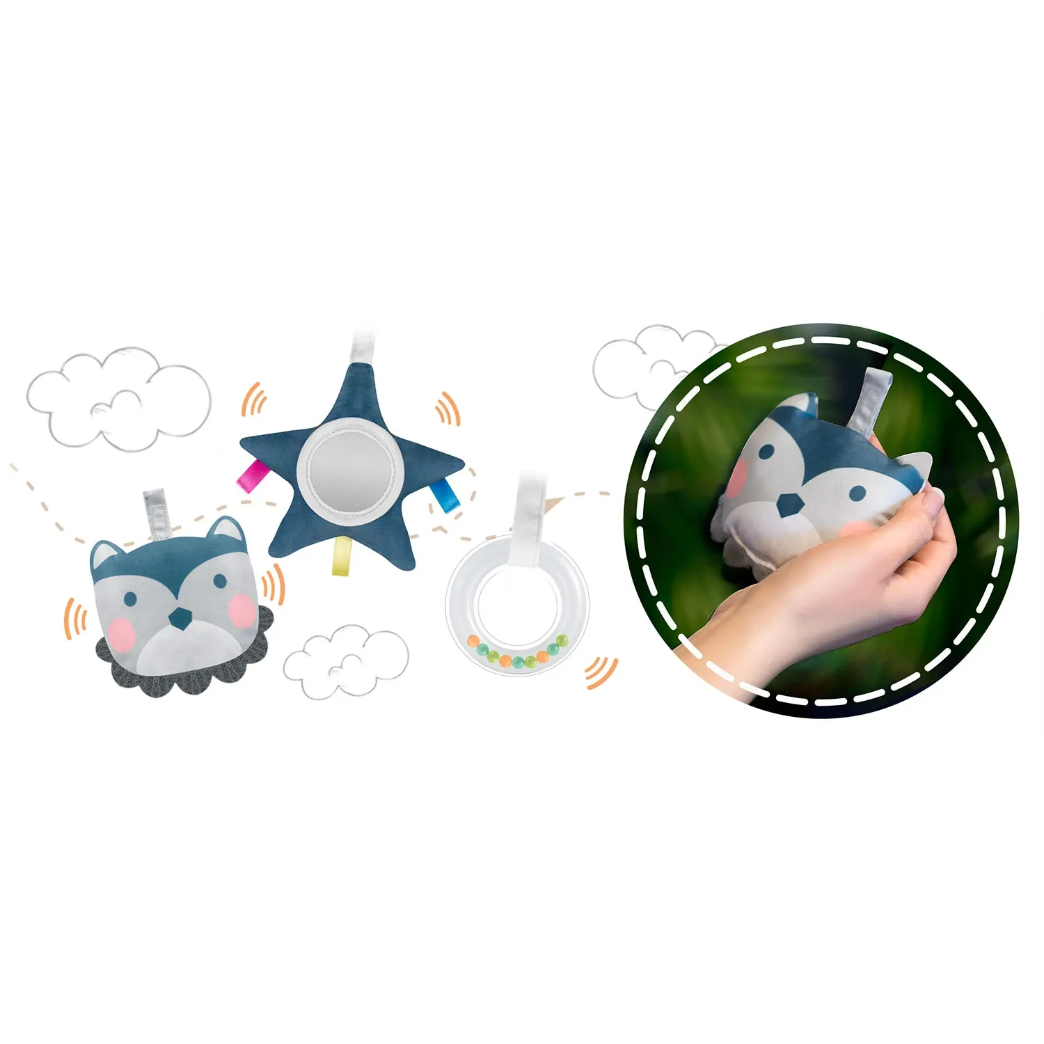 Ricokids supamoji lovelė su vibracija - viržių spalvos - nuotrauka 1