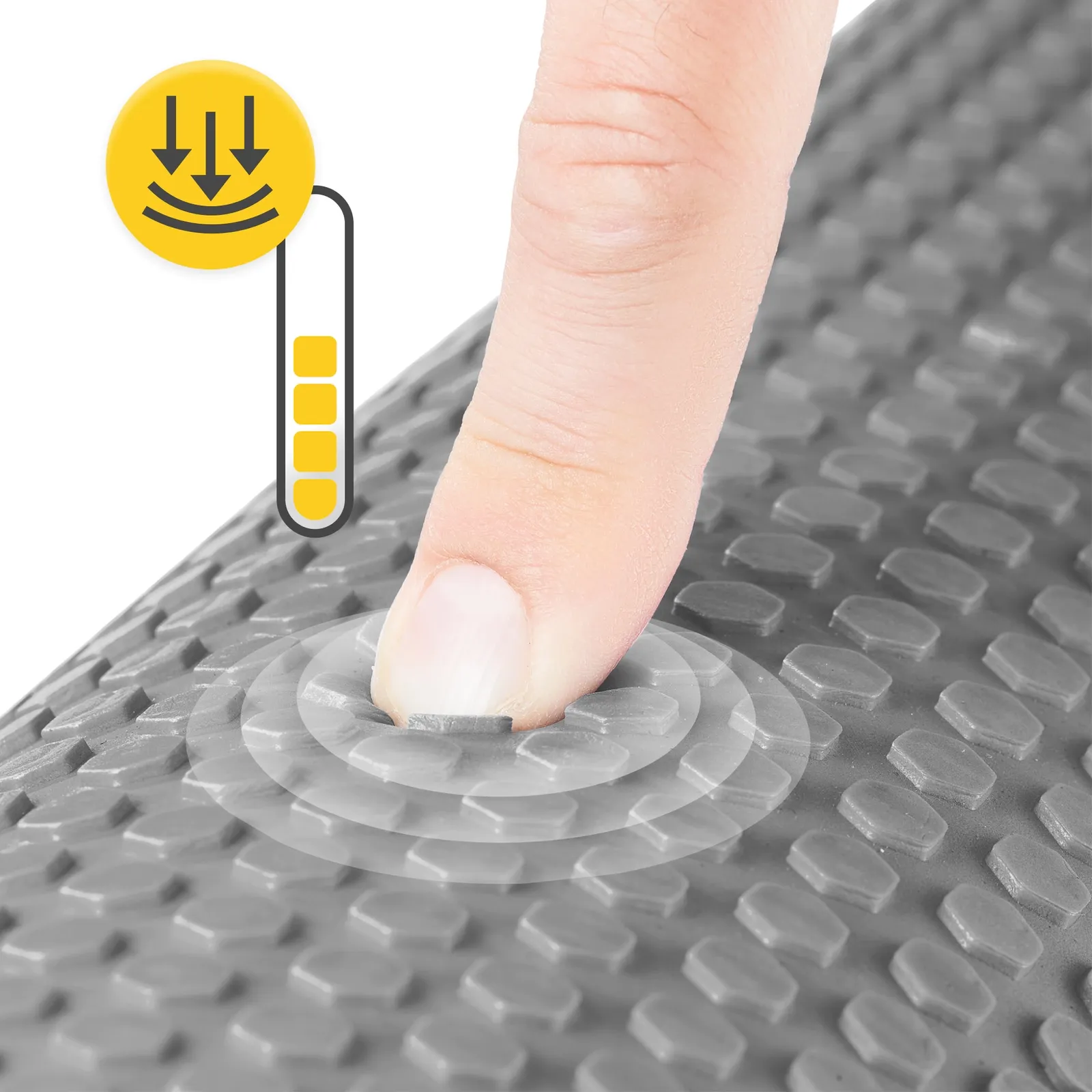 Masažinis volelis su gumbeliais CARE+ 90 cm pilkas