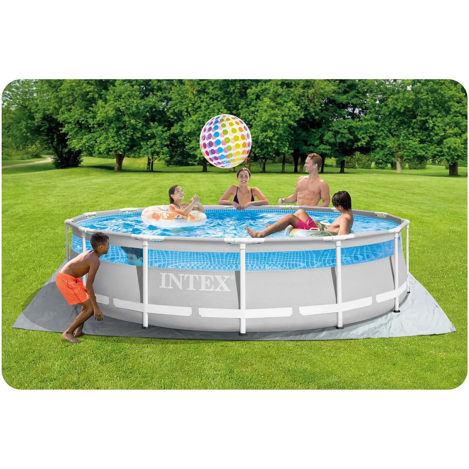 Karkasinis sodo baseinas 427 x 107 cm 12 viename INTEX 26722 - nuotrauka 1