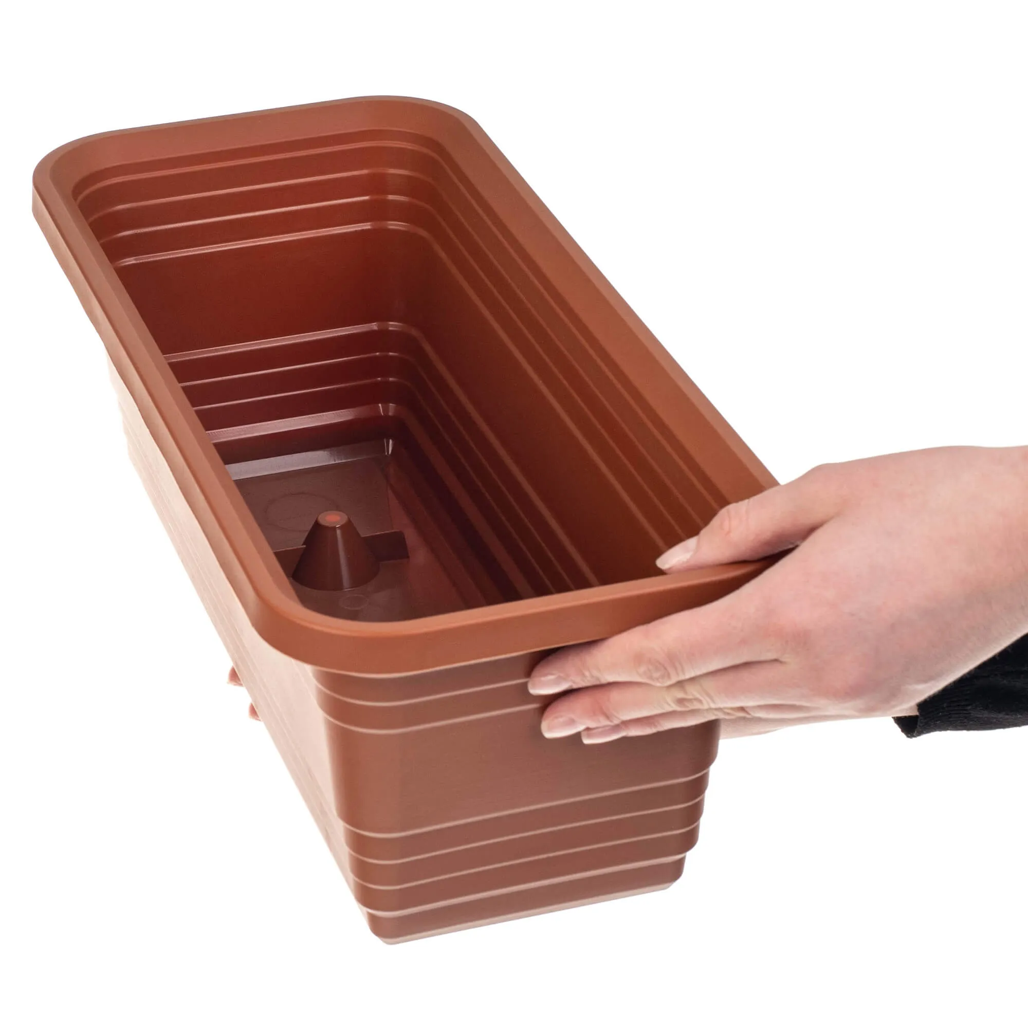 Paulin balkono dėžutė 40 cm terakotos spalvos
