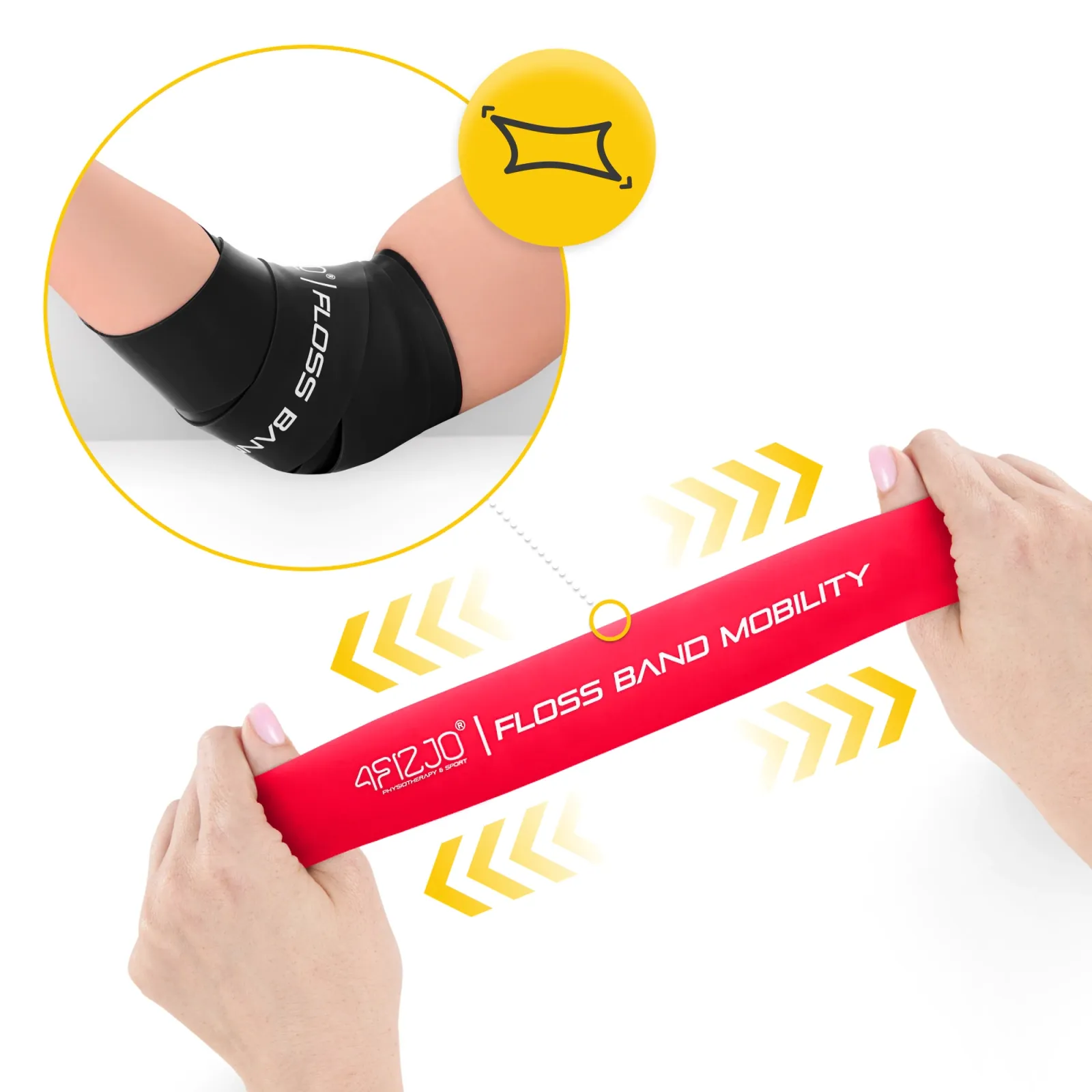 2 FLOSS BAND reabilitacijos juostų rinkinys