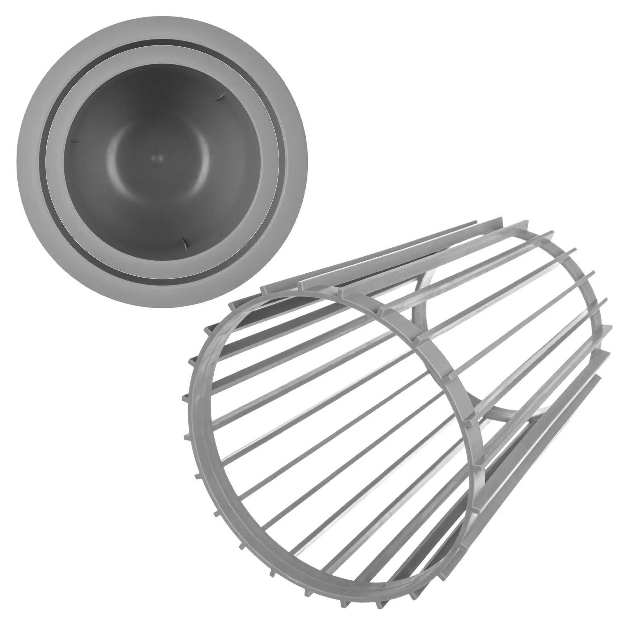 Aytre dvipusis augalų stovas 40 cm platinos spalvos + 2 įdėklai