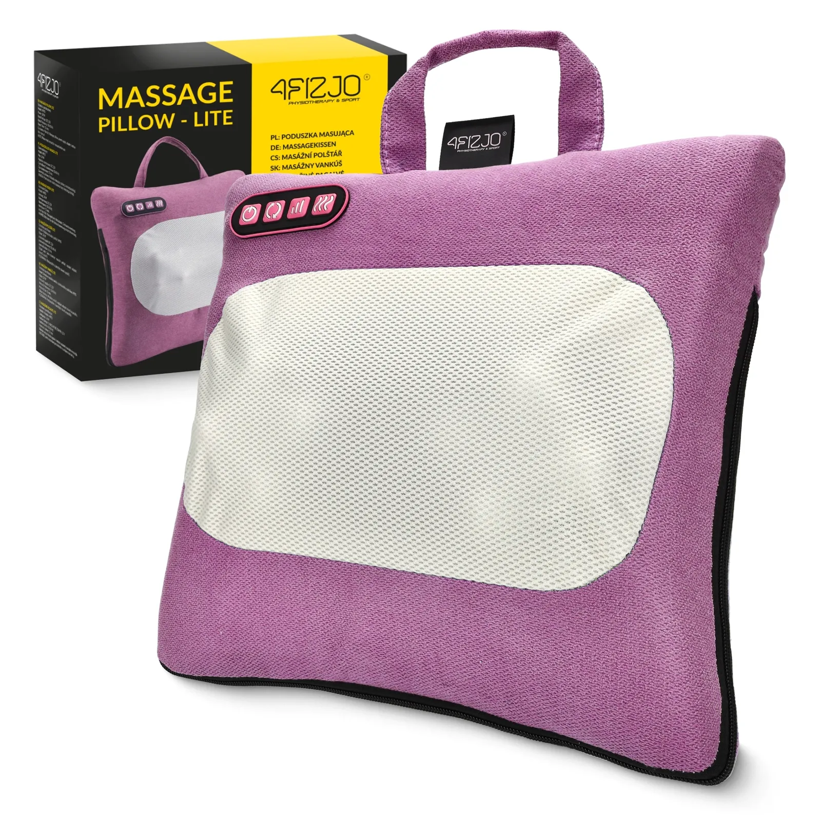 LITE šildoma masažinė pagalvėlė rožinė