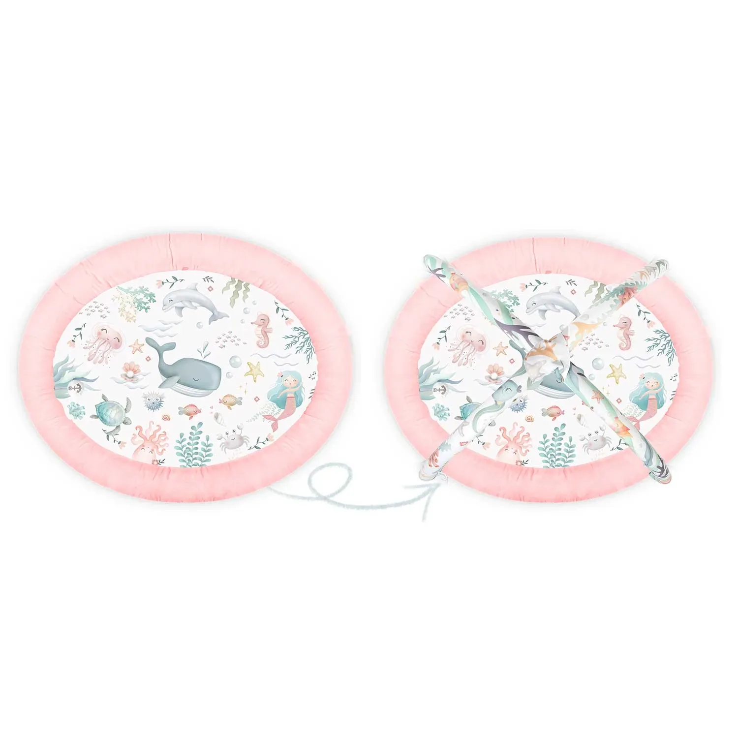 Interaktyvus žaidimų kilimėlis „Ocean Nukido“ – rožinis - nuotrauka 1