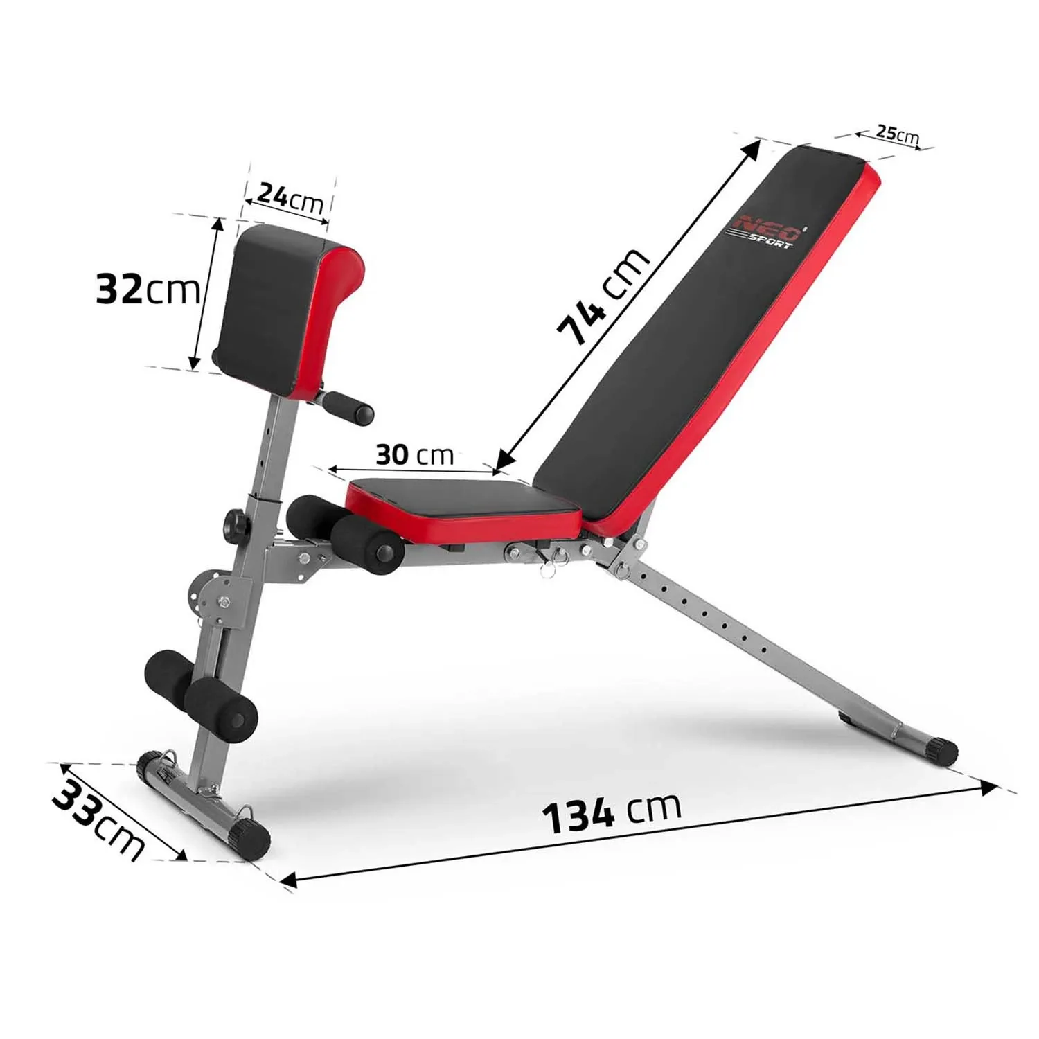 „Neo-Sport NS-213“ mankštos suoliukas su pamokslininko suolu - nuotrauka 1