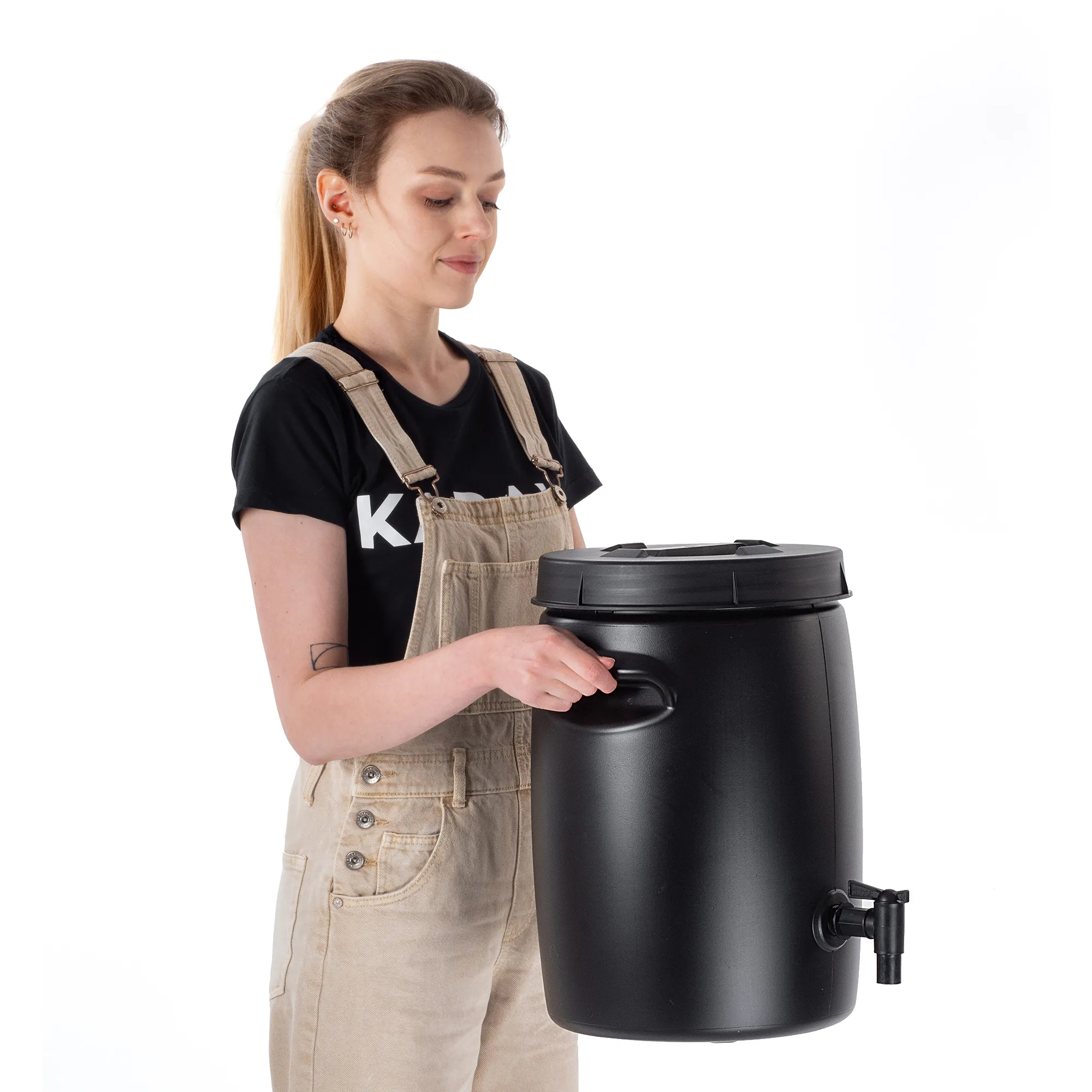 Pange 25L juodas sodo trąšų bakas