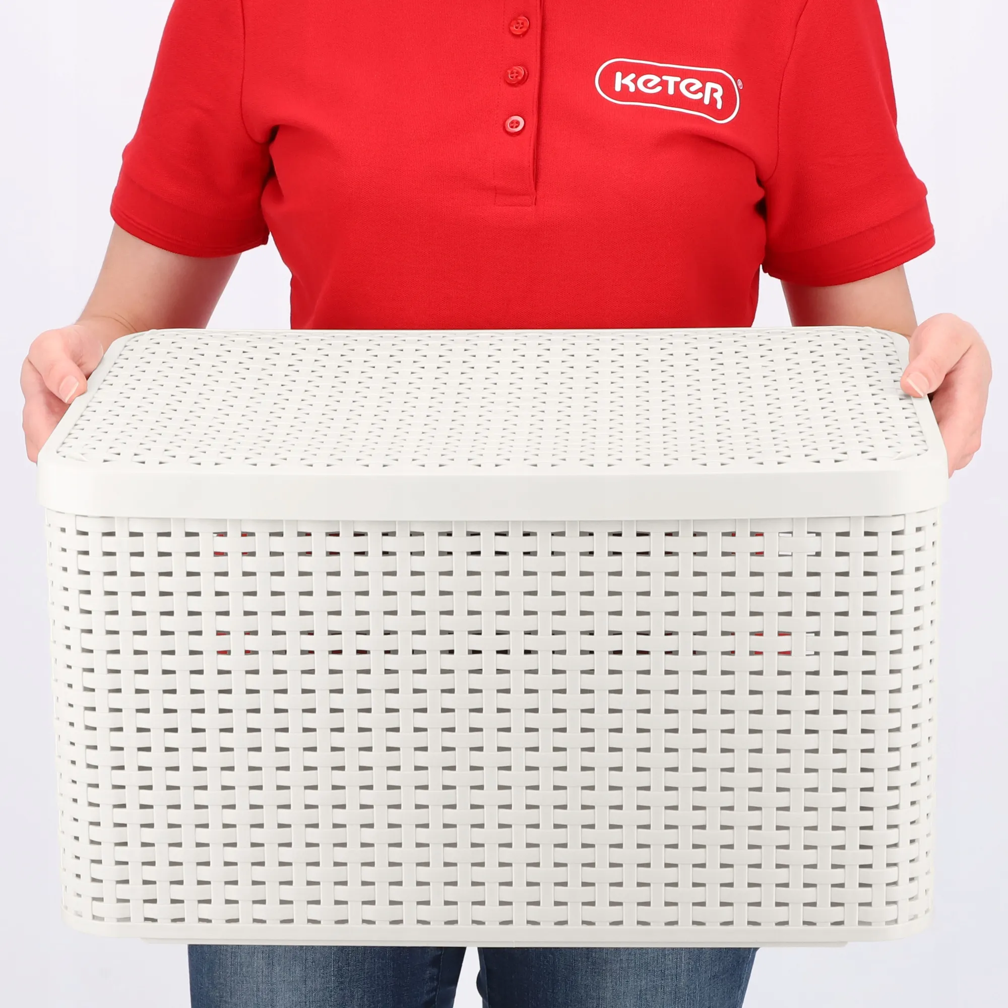 „Curver Style“ 30 l šviesiai pilkas laikymo konteineris su dangčiu