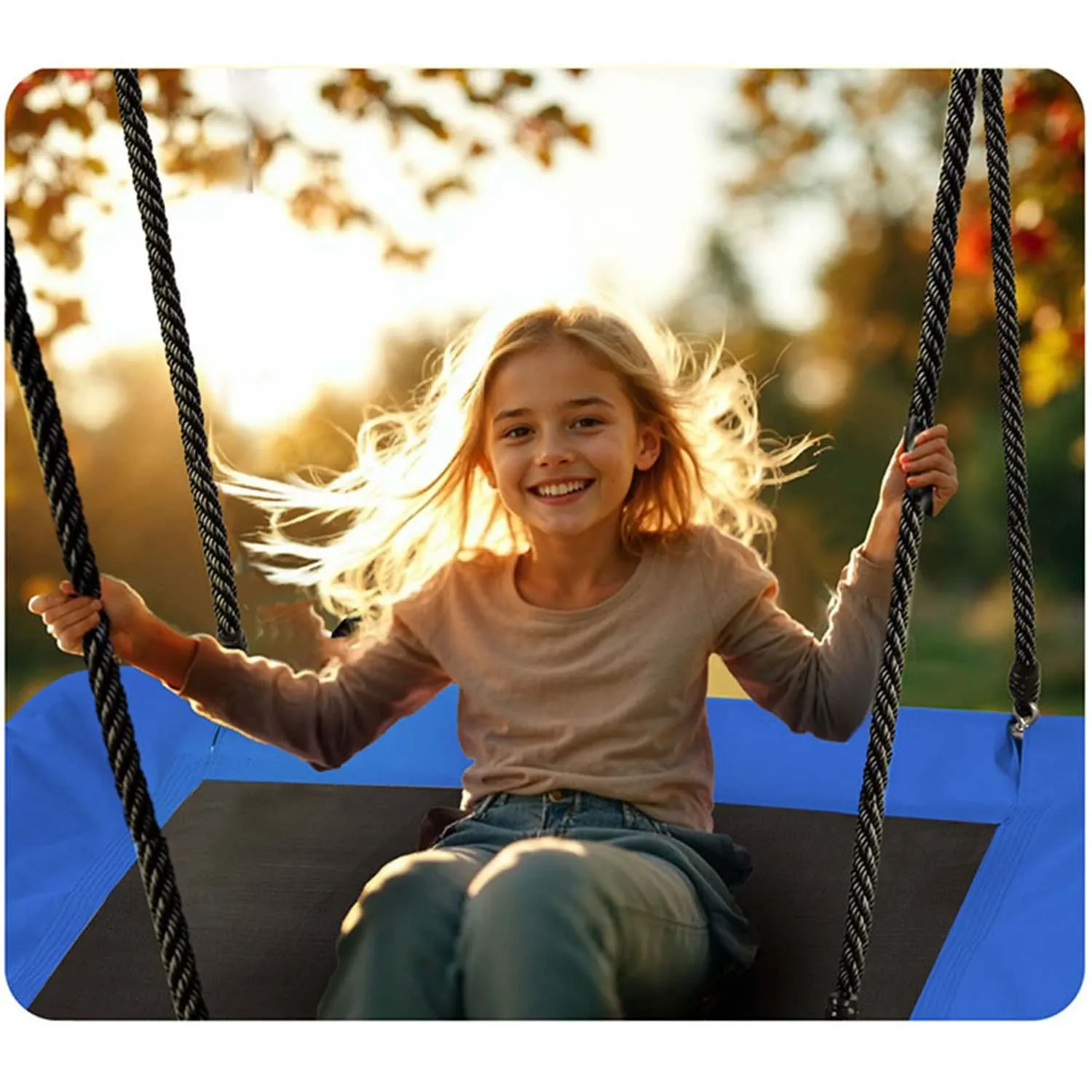 „Neo-Sport Swingo“ stačiakampės „Crown Nest“ sūpynės, 110 x 70 cm - nuotrauka 1