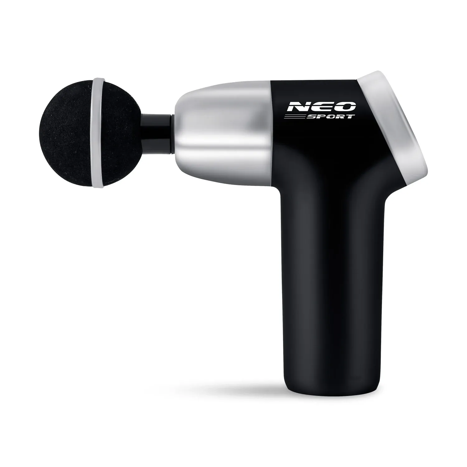 Kūno masažo pistoletas NS-500 Neo-sport, juodas, 8 antgaliai - nuotrauka 1
