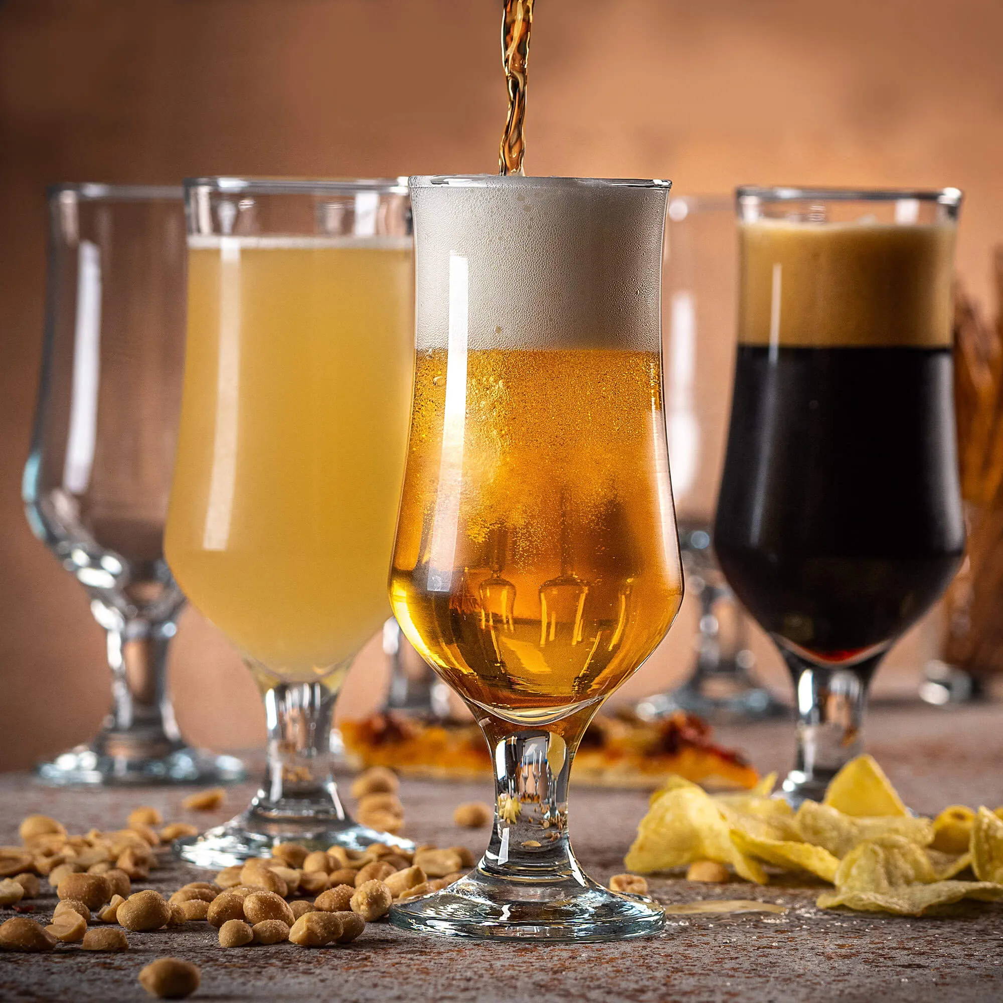 Arino alaus ir šaltų gėrimų bokalai 360 ml, 6 vnt.