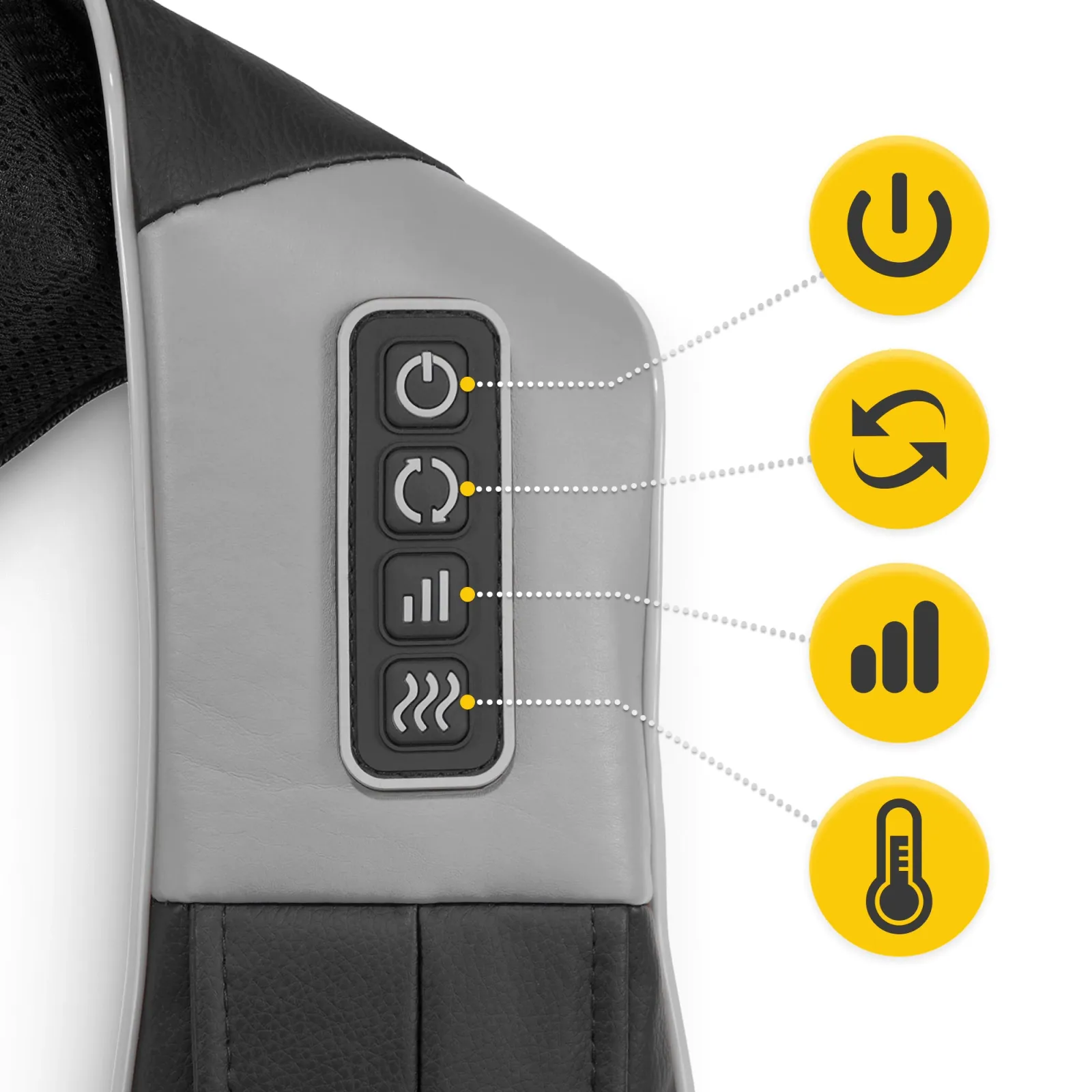 SHIATSU ULTRA+ kaklo masažuoklis pilkas