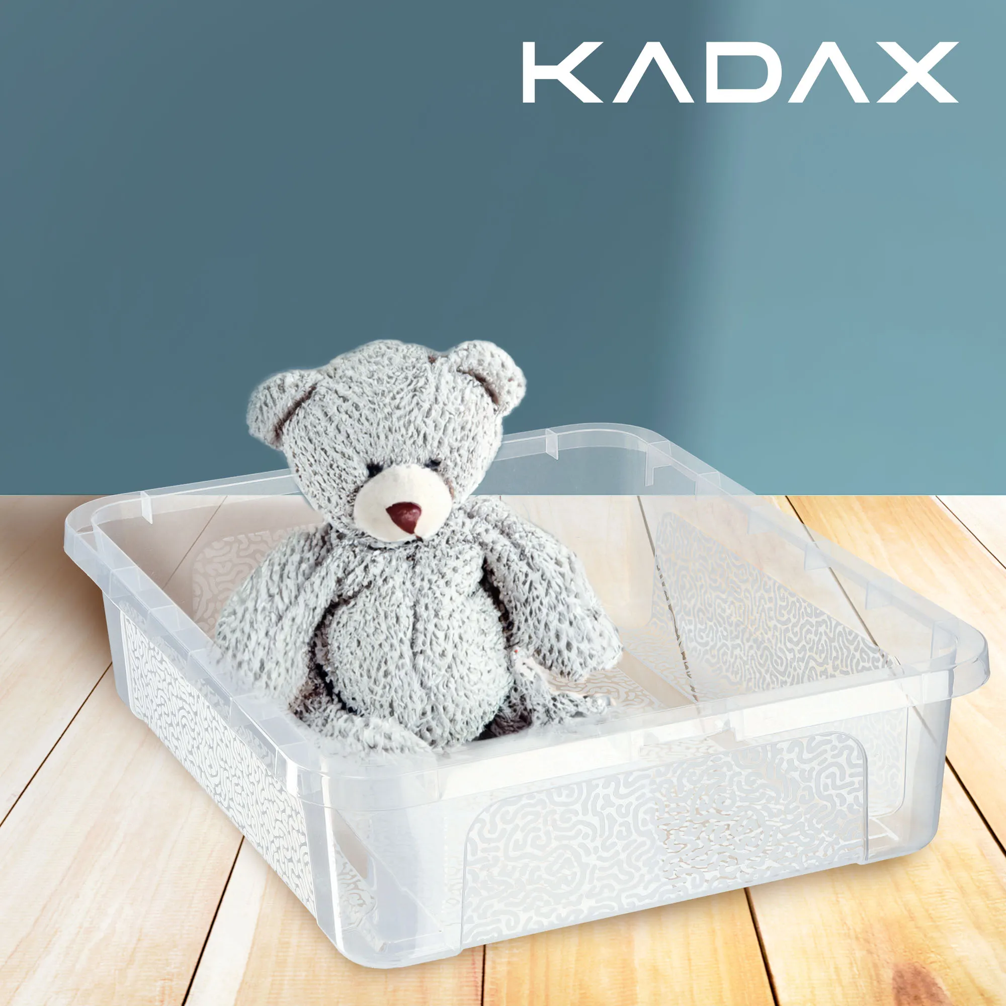 Dozza 10 litrų laikymo indas su dangčiu, bespalvis