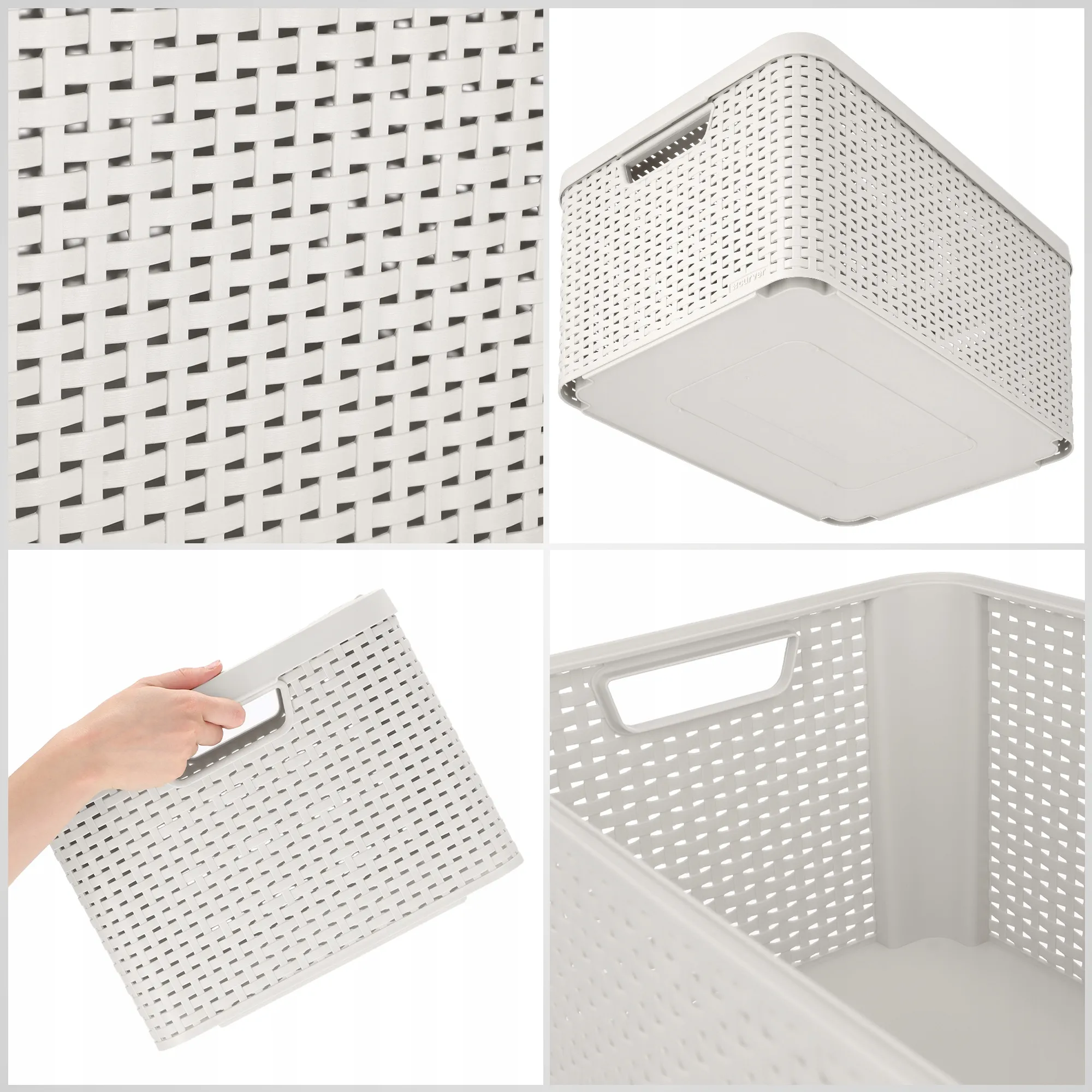 „Curver Style“ 30 l šviesiai pilkas laikymo konteineris su dangčiu