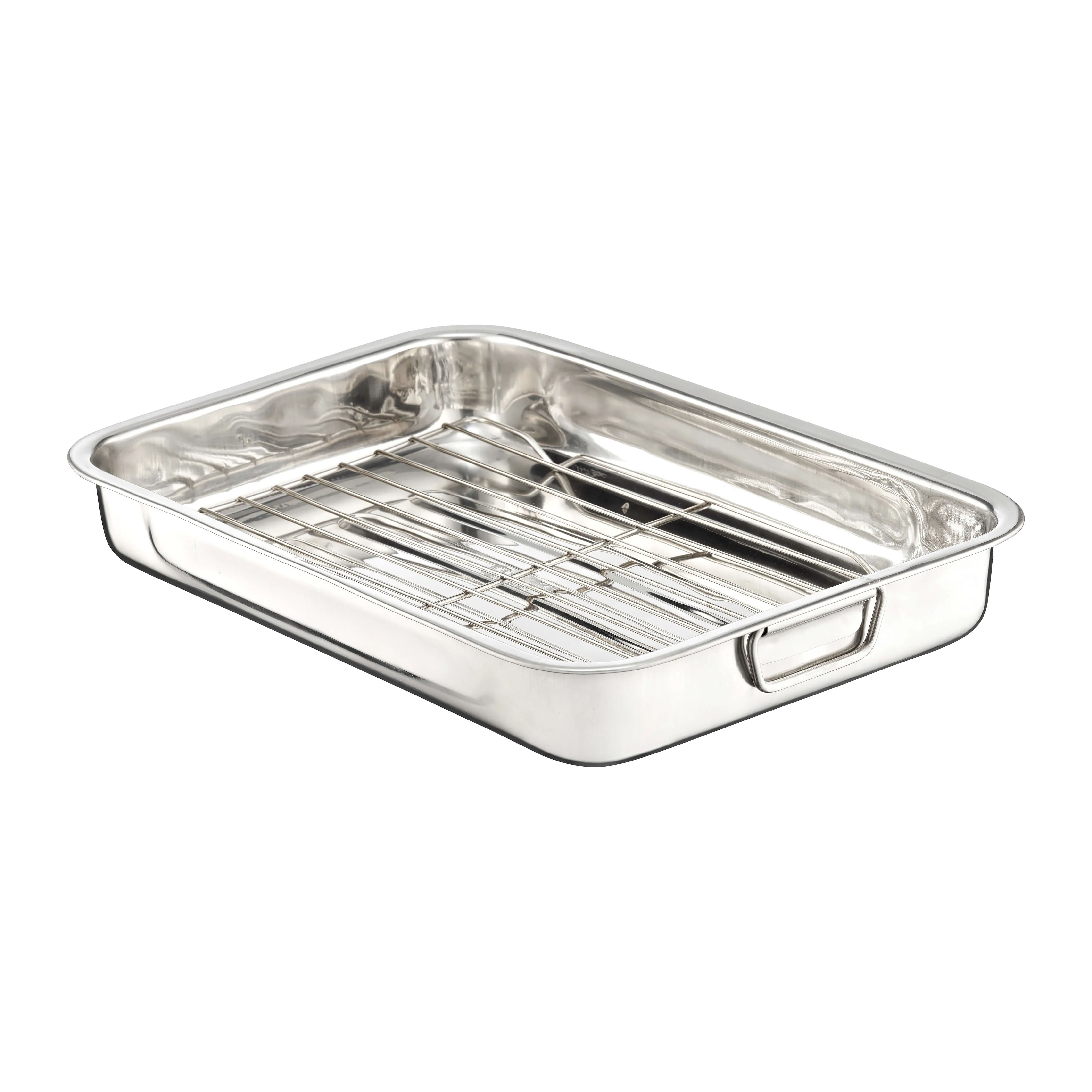 40 cm skersmens plieninė kepimo skarda su grotelėmis „Motte“