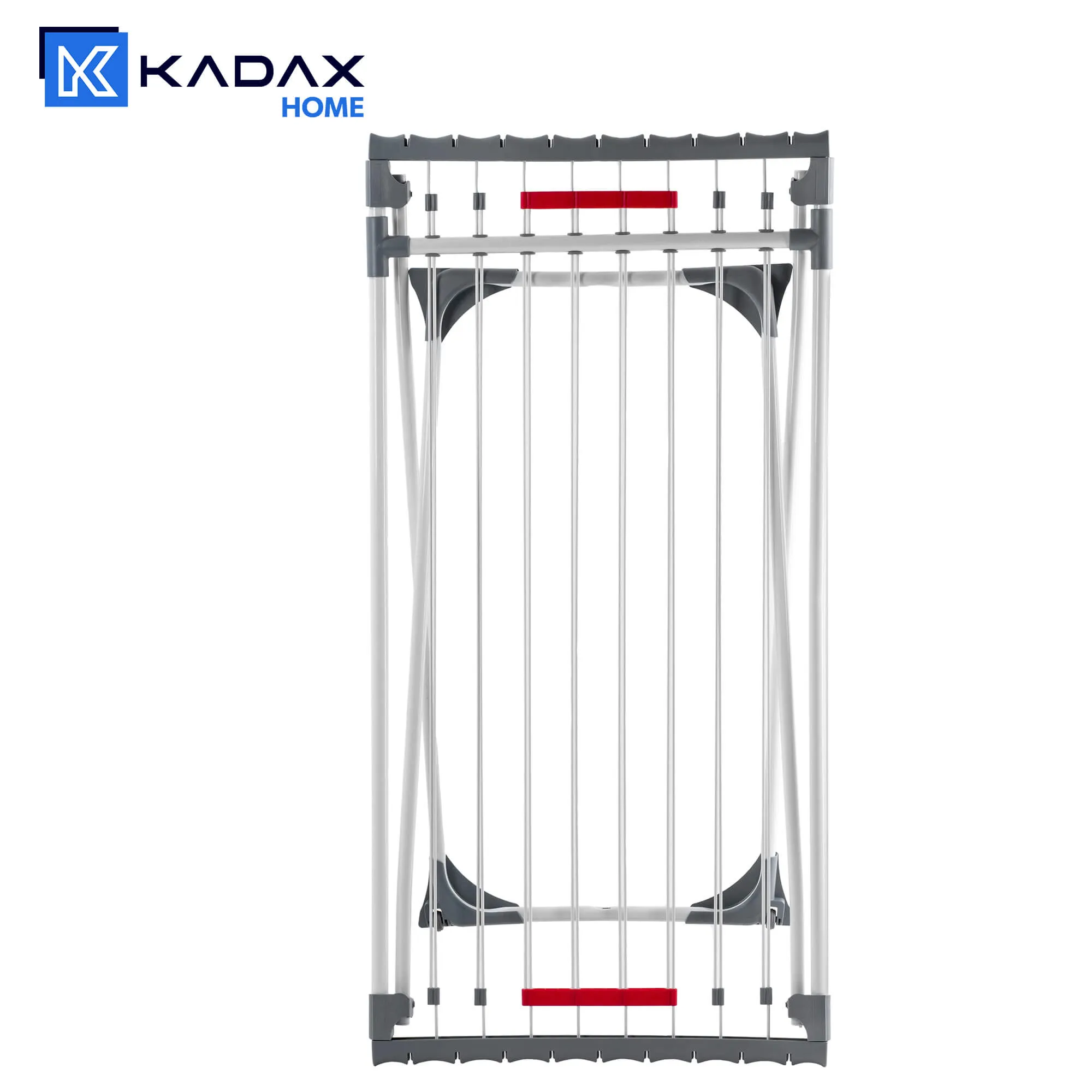 Teleskopinė pastatoma drabužių džiovyklė, pilka, 110–196 cm