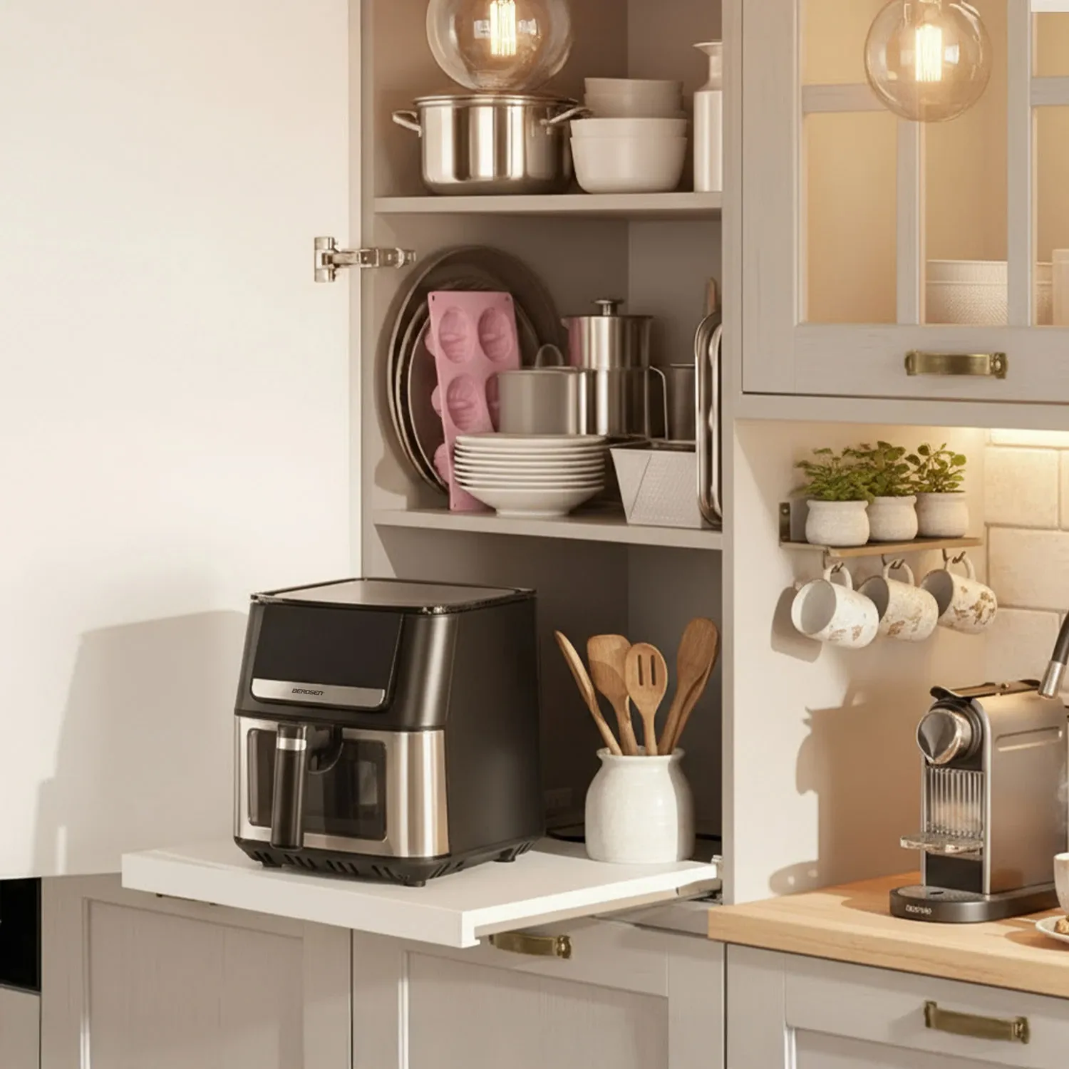 Grotelių padėklas oro keptuvei 23x22 Berdsen BD-655 - nuotrauka 1