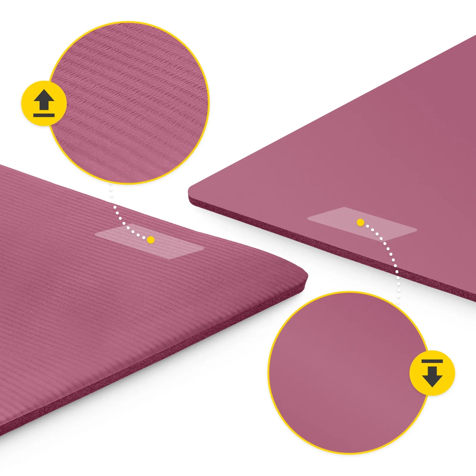 NBR fitneso ir jogos kilimėlis 180 × 60 × 1