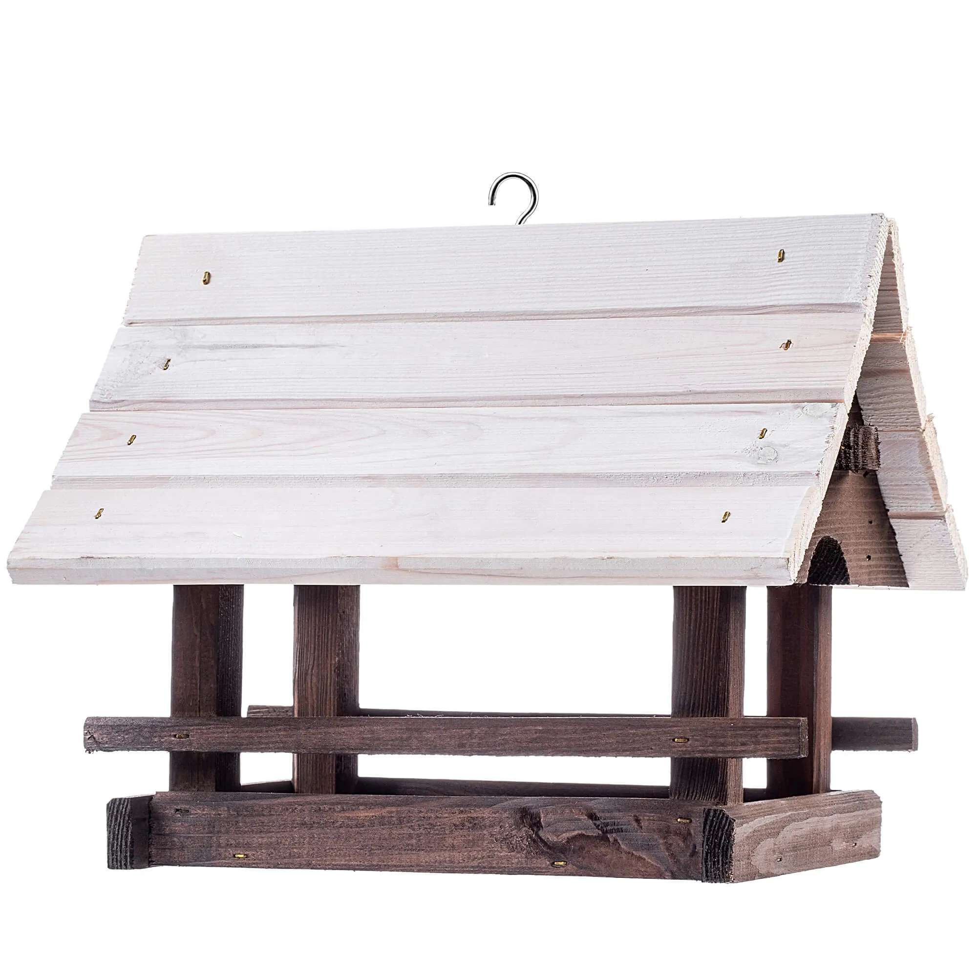 Arbis paukščių lesyklėlė, 30 x 25 cm, ruda ir balta