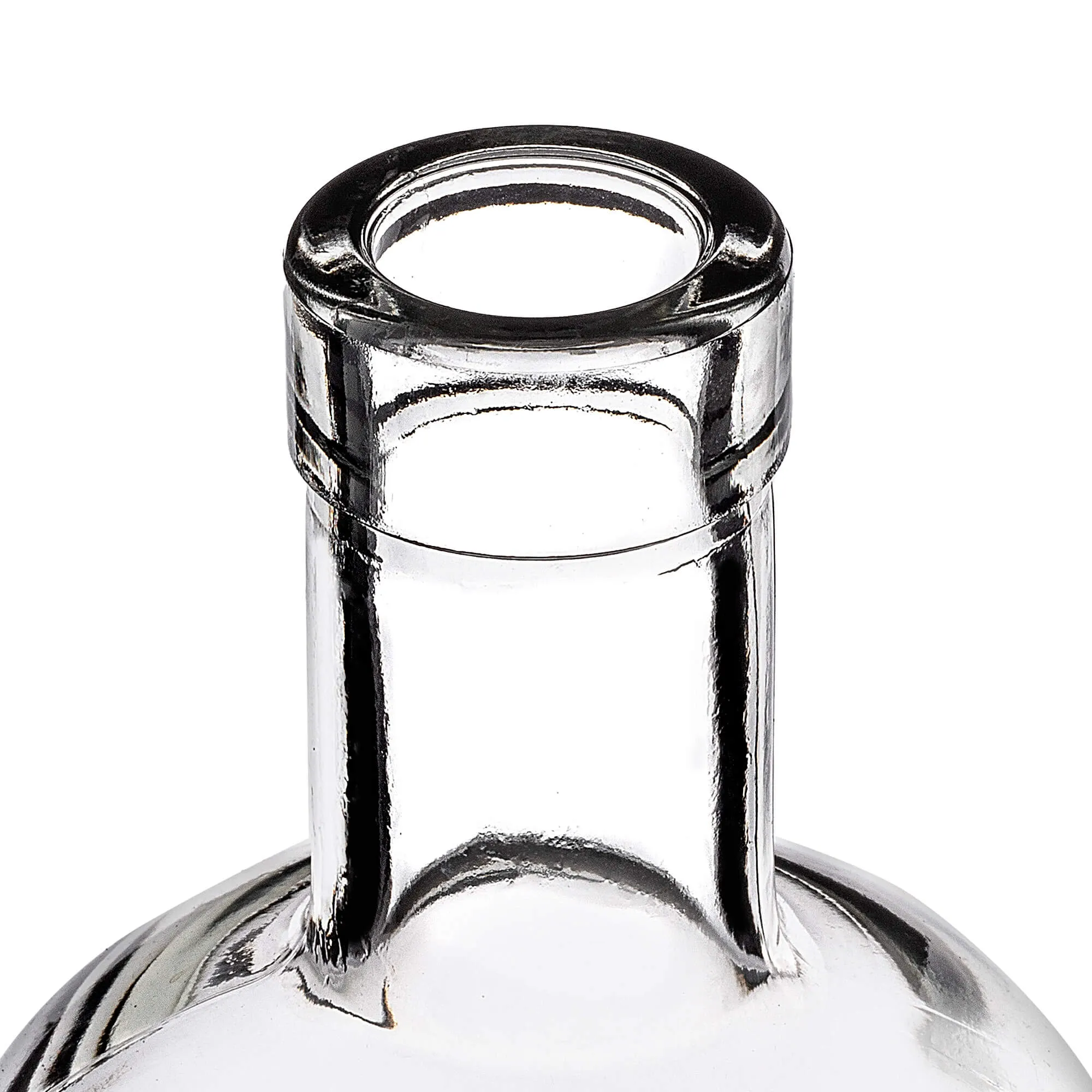 Tadek stikliniai alkoholio buteliai 500 ml su sintetiniu kamščiu, 10 vnt.