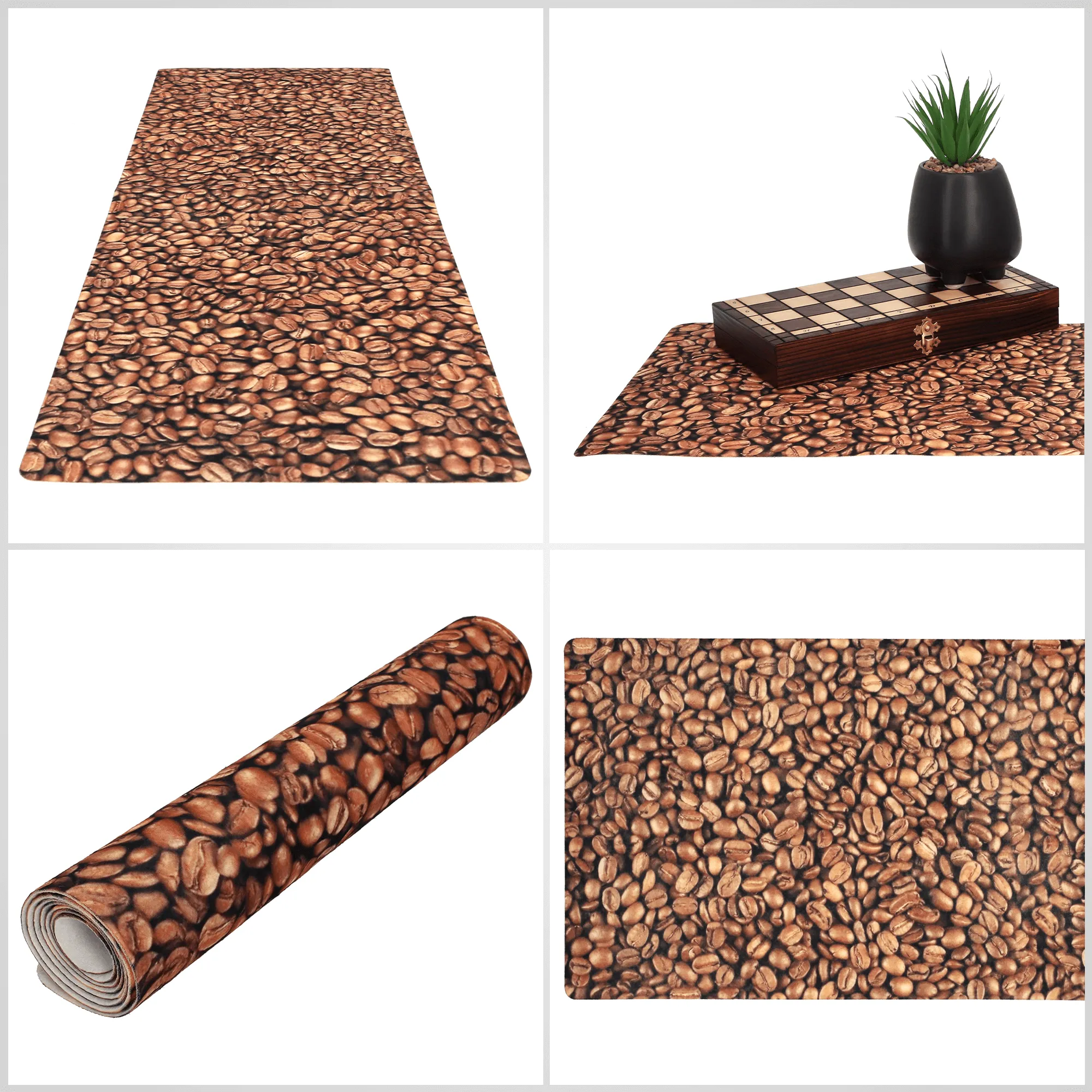 Agello stalo takelis 94 x 32 cm, kavos spalvos