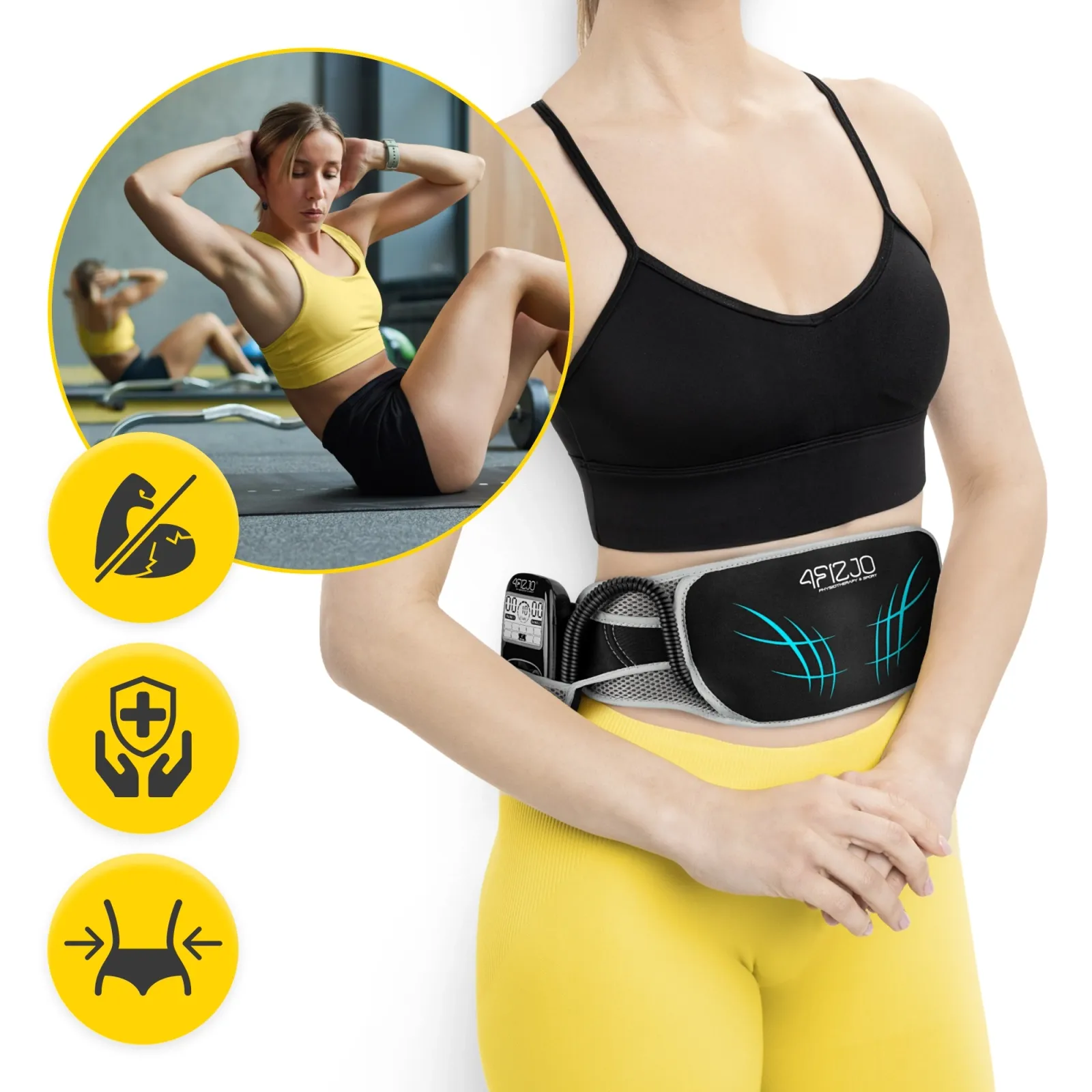 EMS diržo elektrostimuliatorius pilvo raumenims