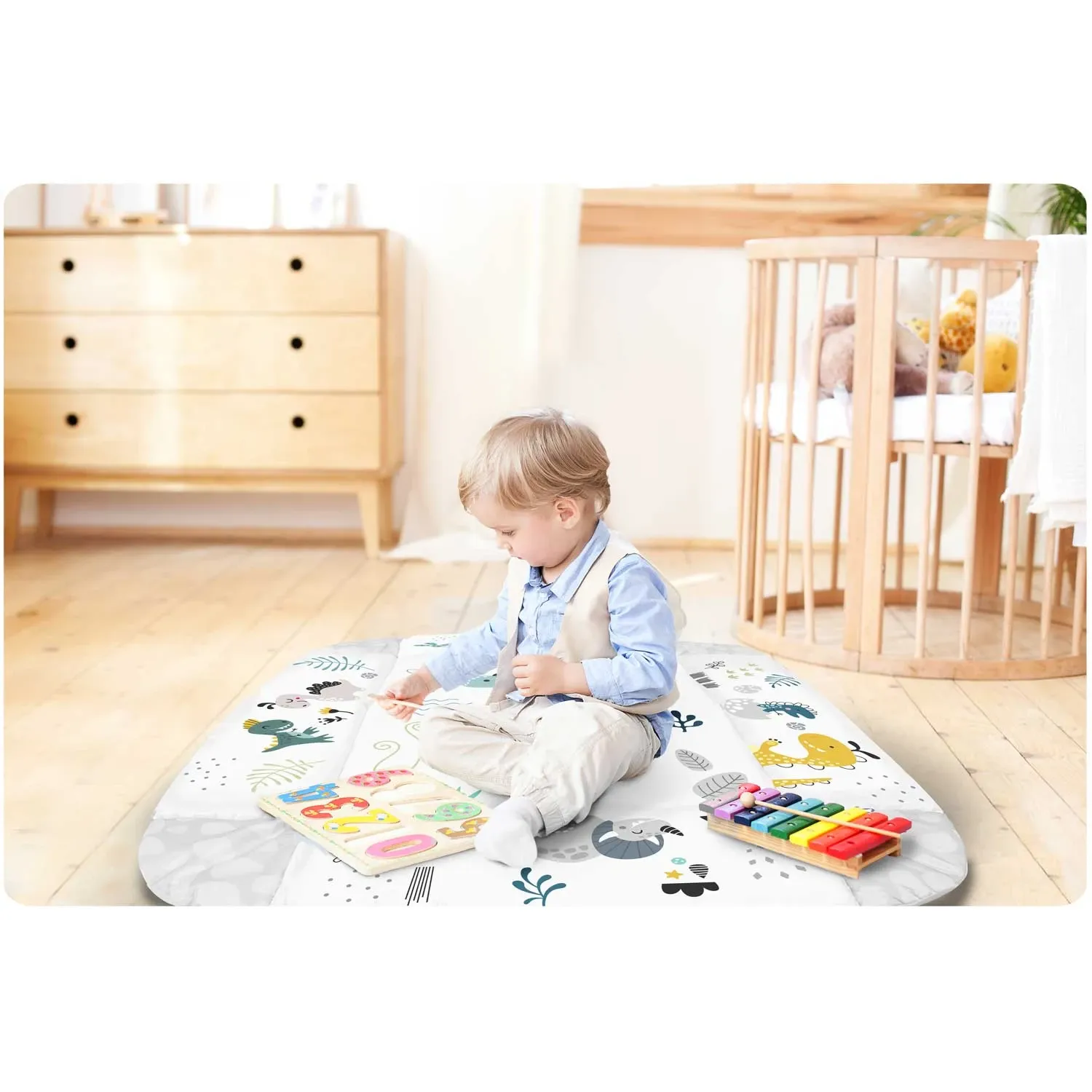 Interaktyvus edukacinis kilimėlis Nessi Ricokids 110 x 100 cm - nuotrauka 1