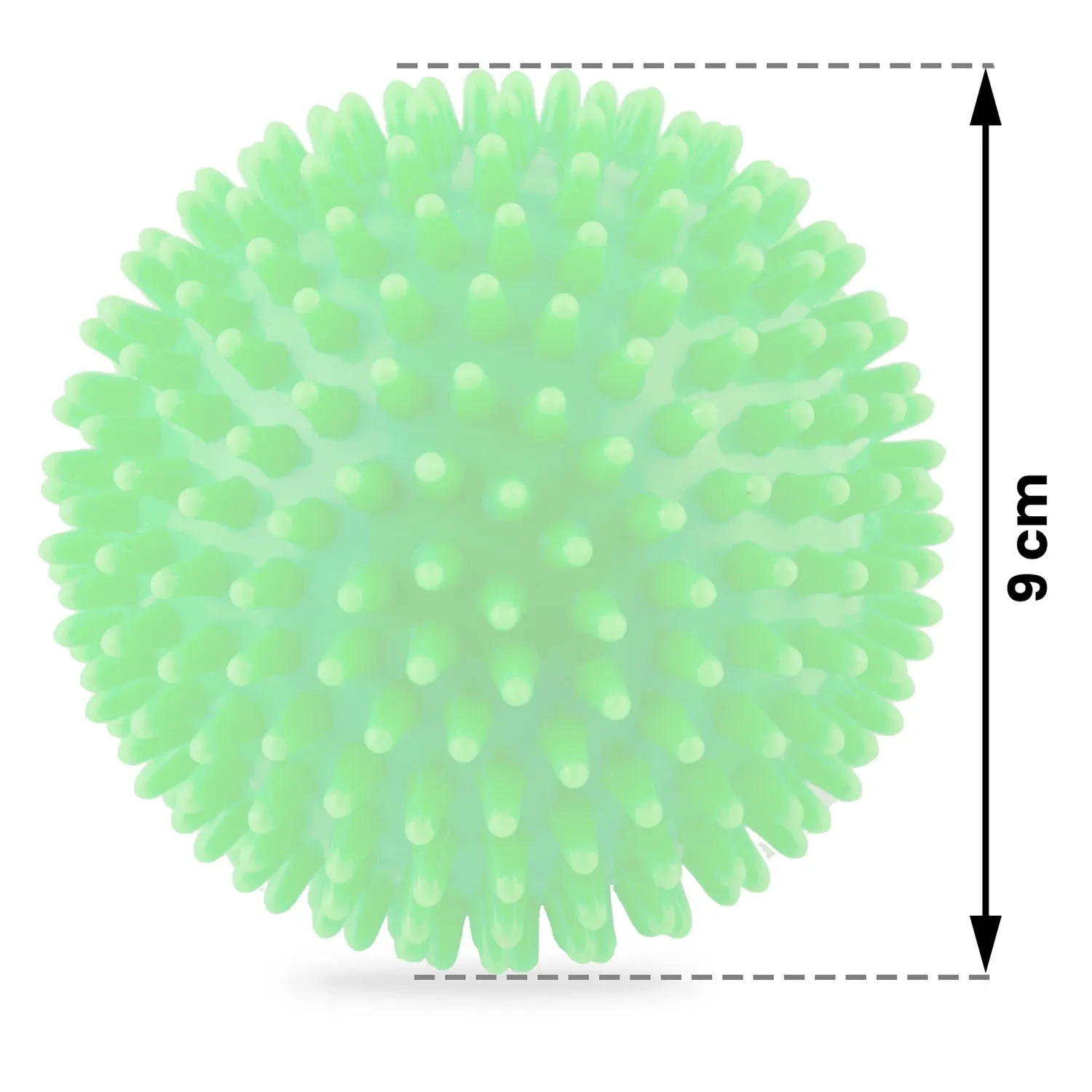 Masažo ir fitneso kamuolys 9 cm NS-957 žalias - nuotrauka 1