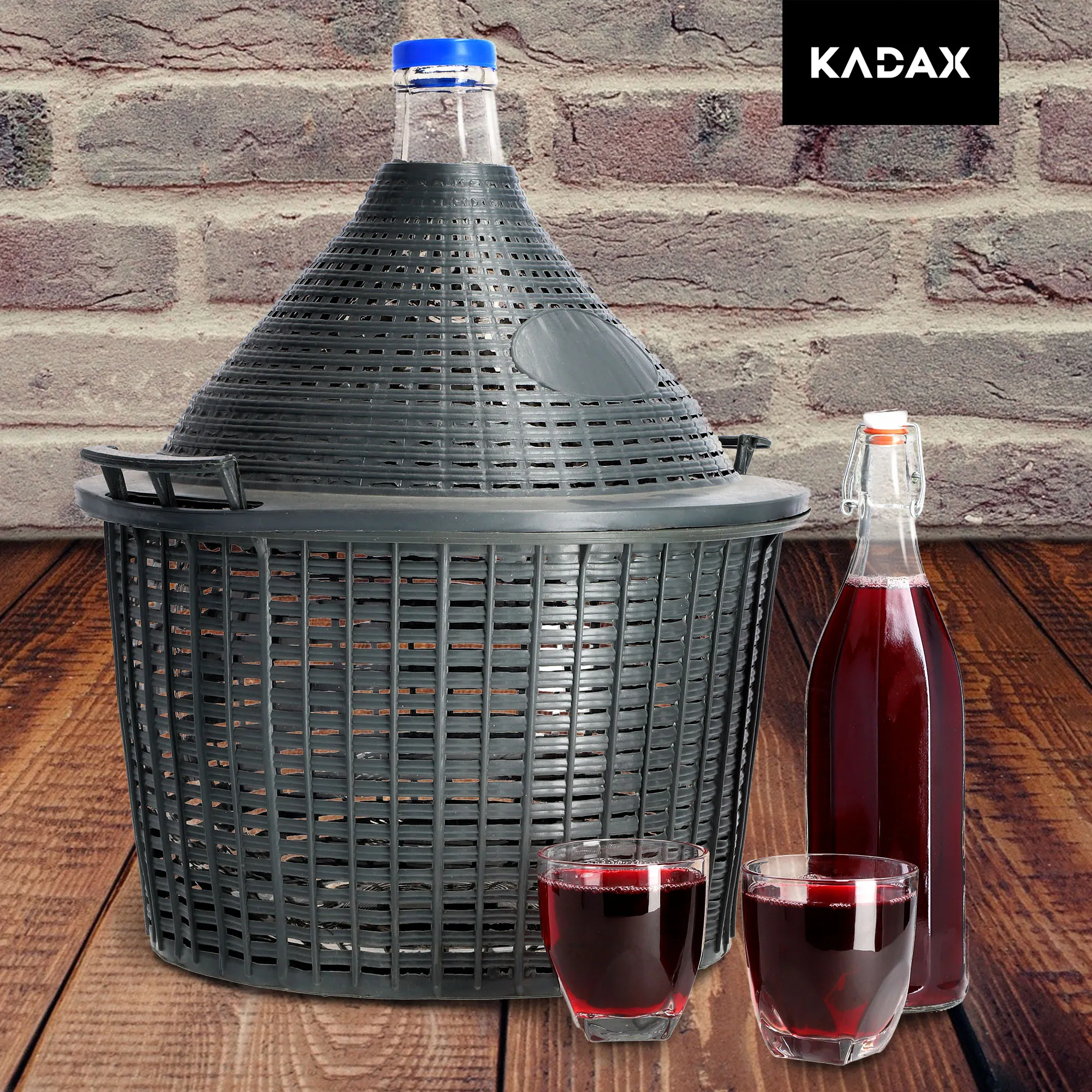 Plyšto stiklo butelis su kamščiu, 500 ml, 3 vnt.