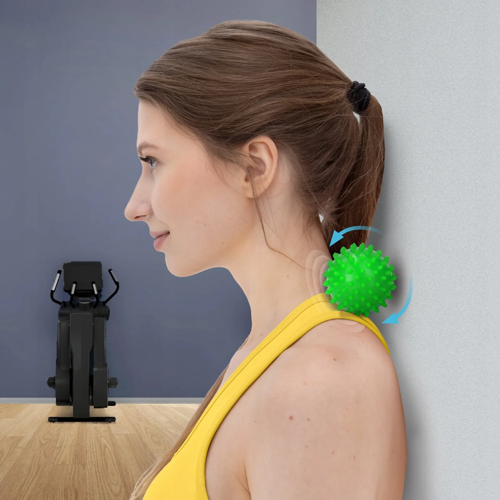 Dvigubas sensorinis masažo kamuoliukas