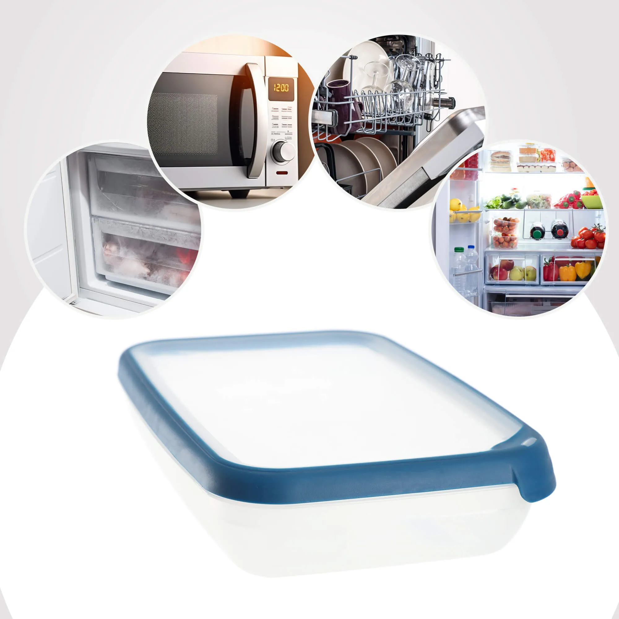 2,6 l „Curver Grand Chef Eco Line“ stačiakampis indas, mėlynas