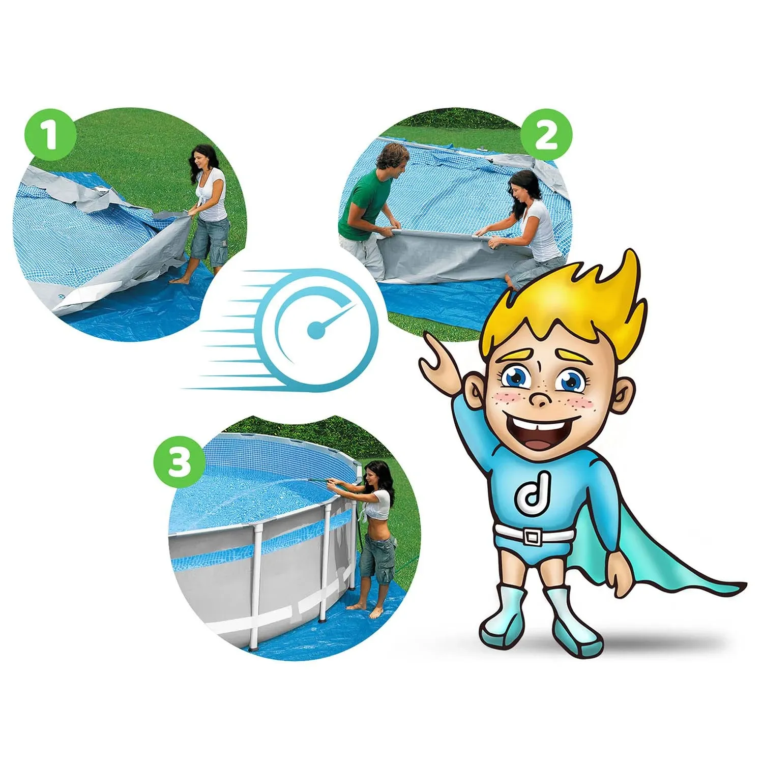 Karkasinis sodo baseinas 427 x 107 cm 12 viename INTEX 26722 - nuotrauka 1