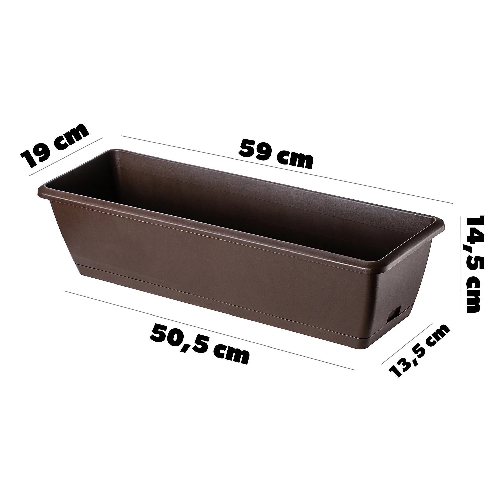 Perama balkono dėžė 60 cm