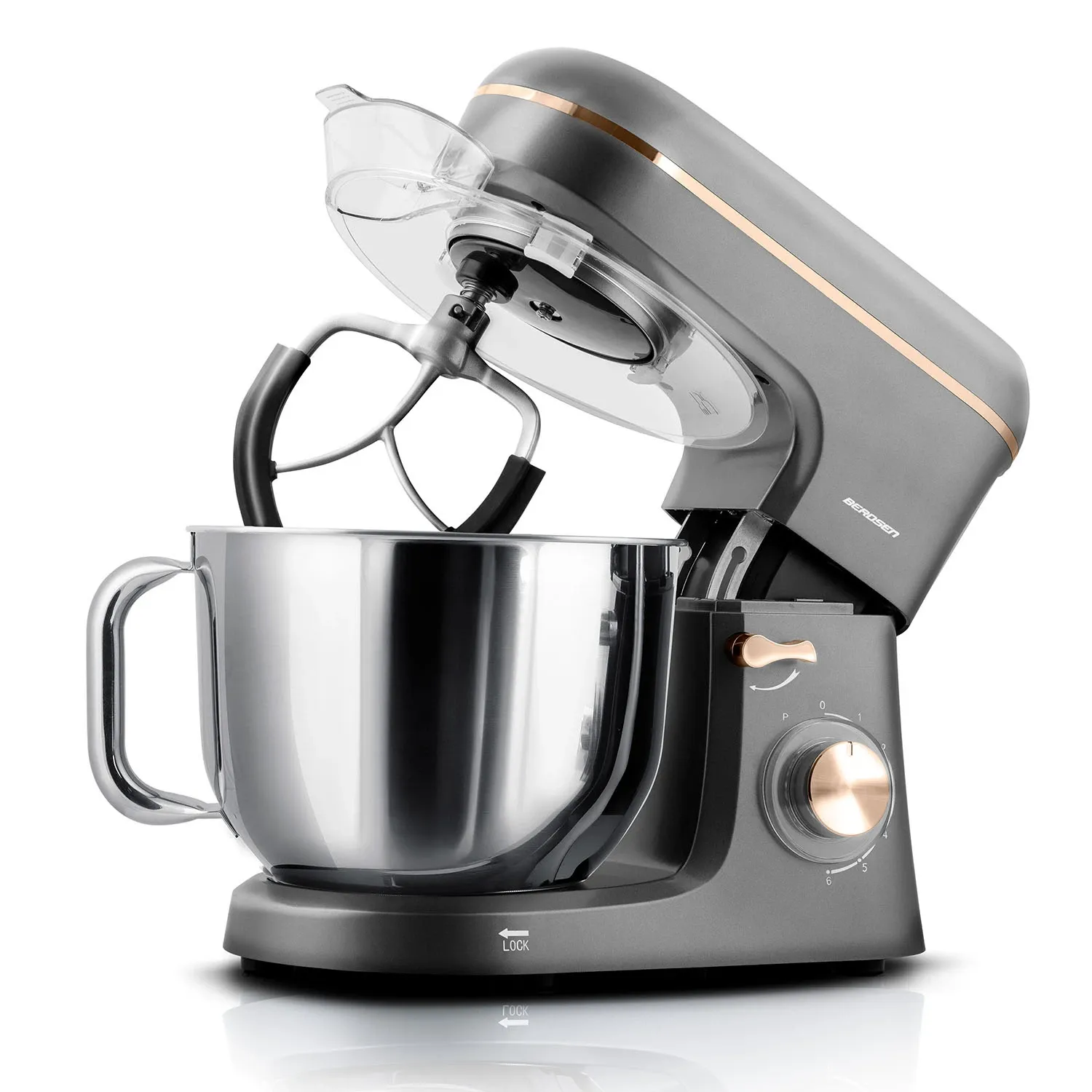 Berdsen 1400 W BD-756 3 viename planetinis maišytuvas maisto smulkintuvas 6 l - nuotrauka 1