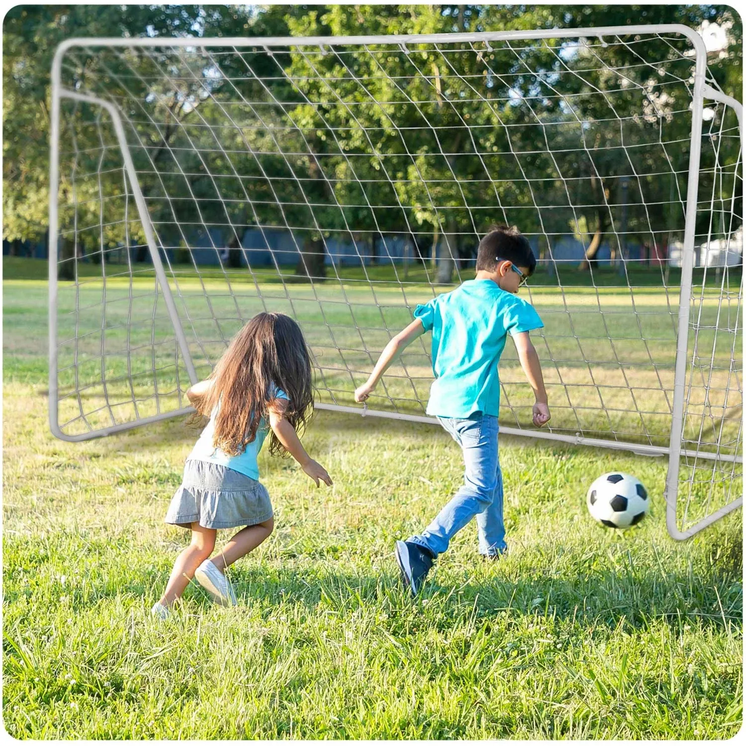 Futbolo vartai 300 x 200 x 120 cm - nuotrauka 1