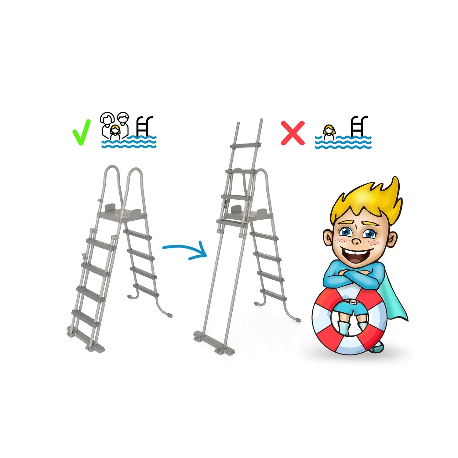 Karkasinis sodo baseinas 412 x 201 x 122 cm 10 viename BESTWAY 56457N - nuotrauka 1