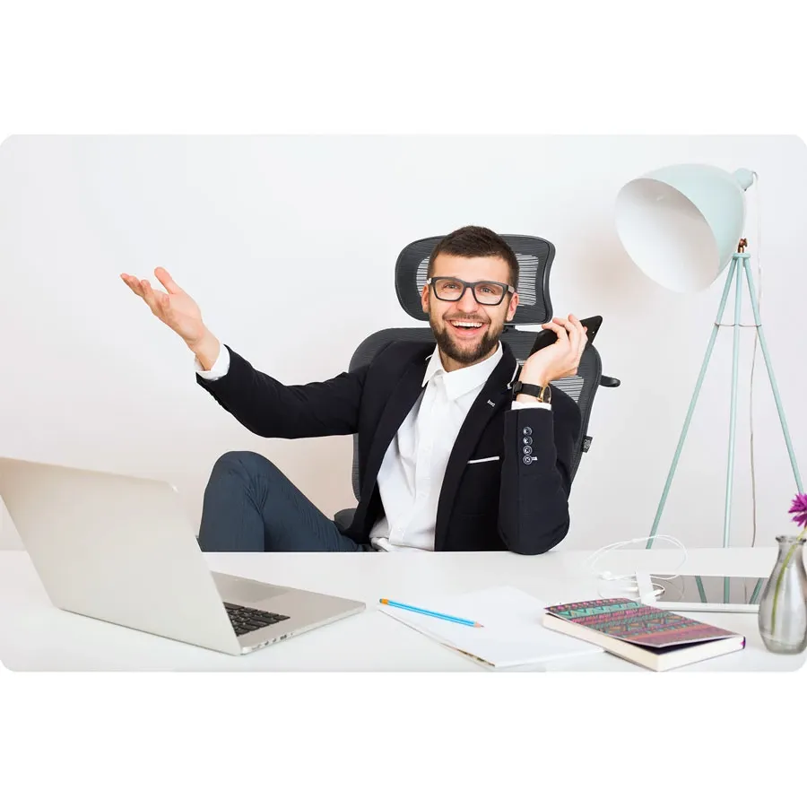 Sofotel Todden mikro tinklelio biuro kėdė, juoda - nuotrauka 1